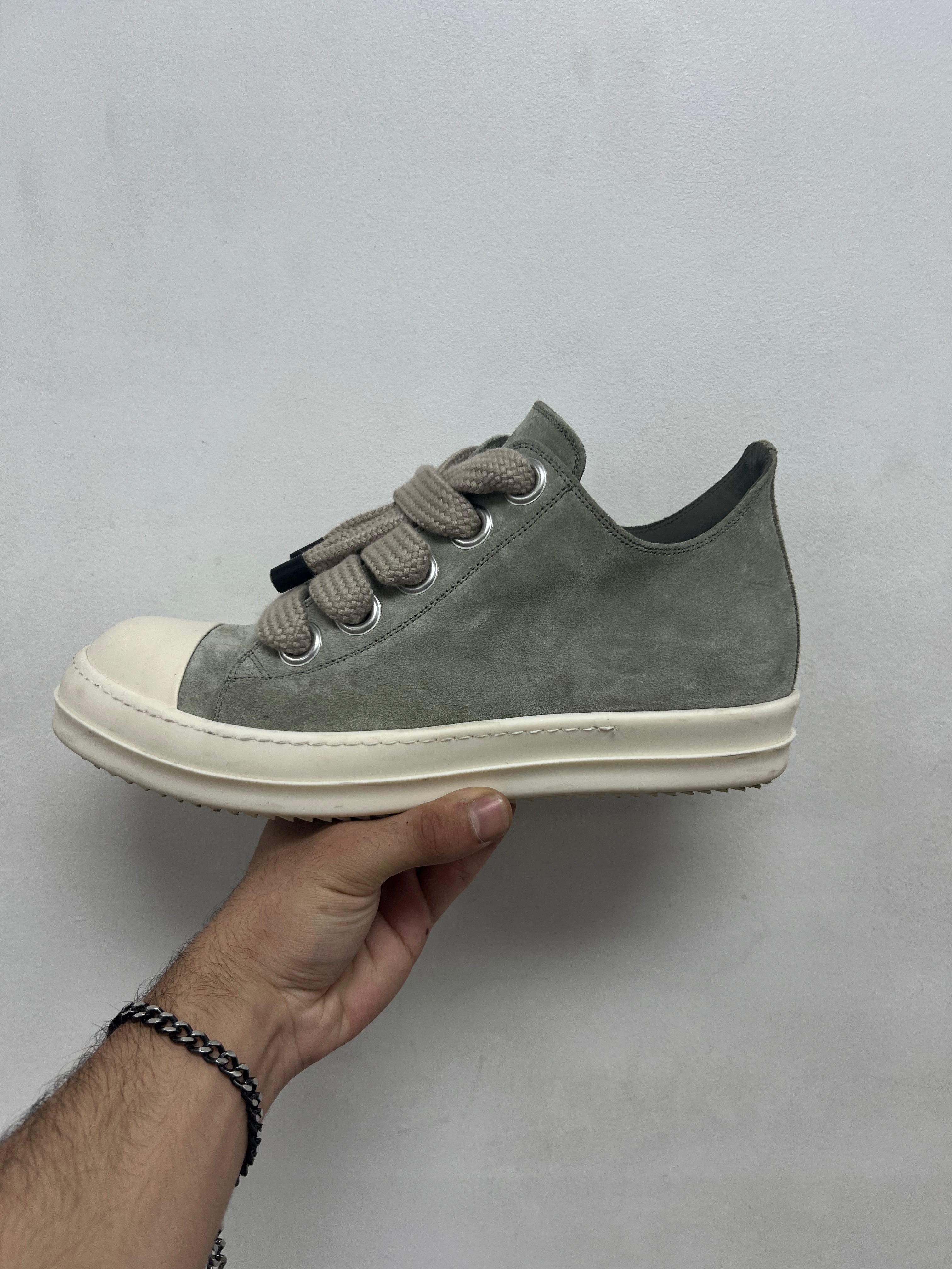 Rick Owens Dark Pearl Jumbo Lace Ramone Low Sneakers