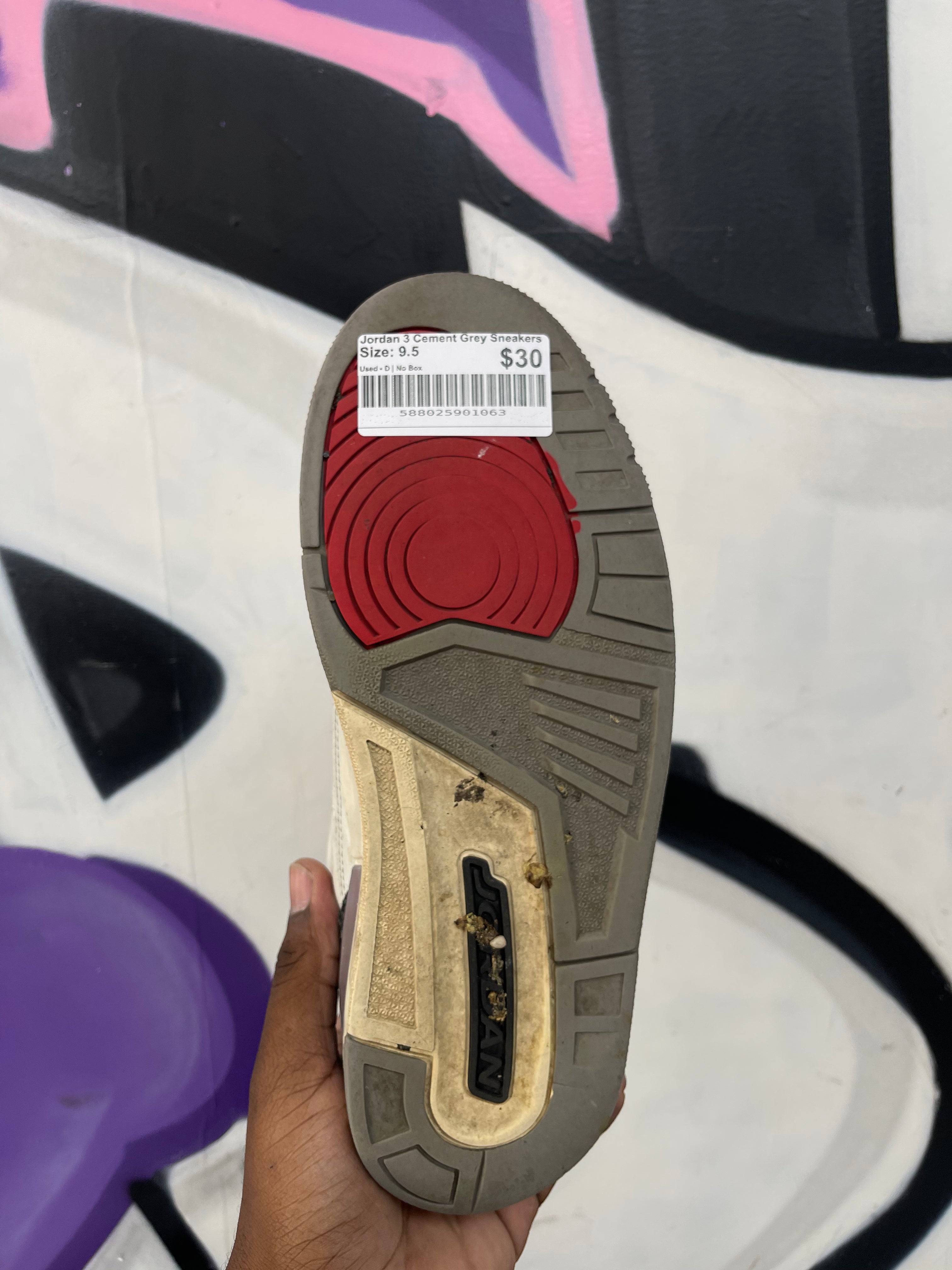 Jordan 3 Cement Grey Sneakers
