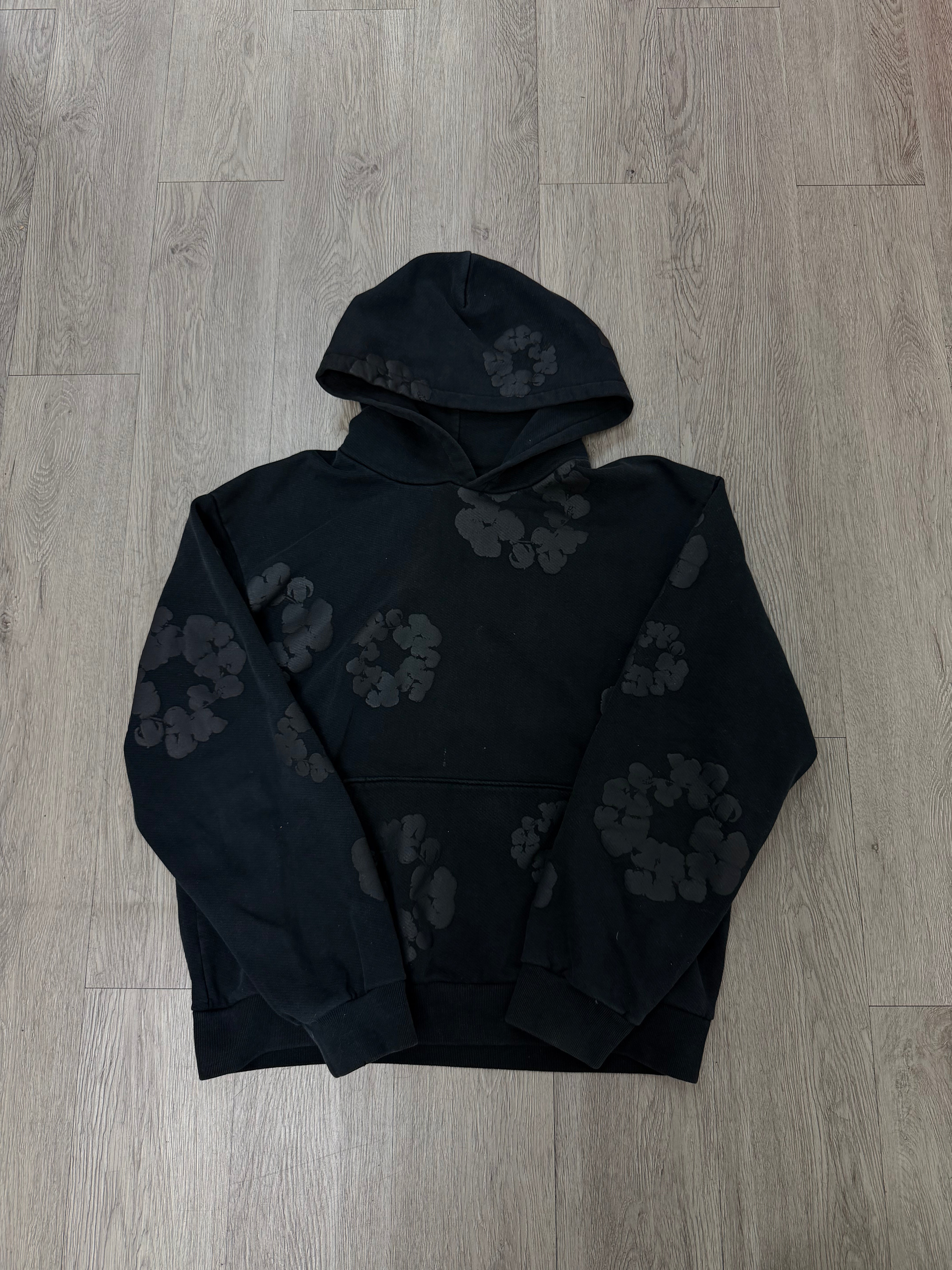 Denim Tears Black Mono Hoodie