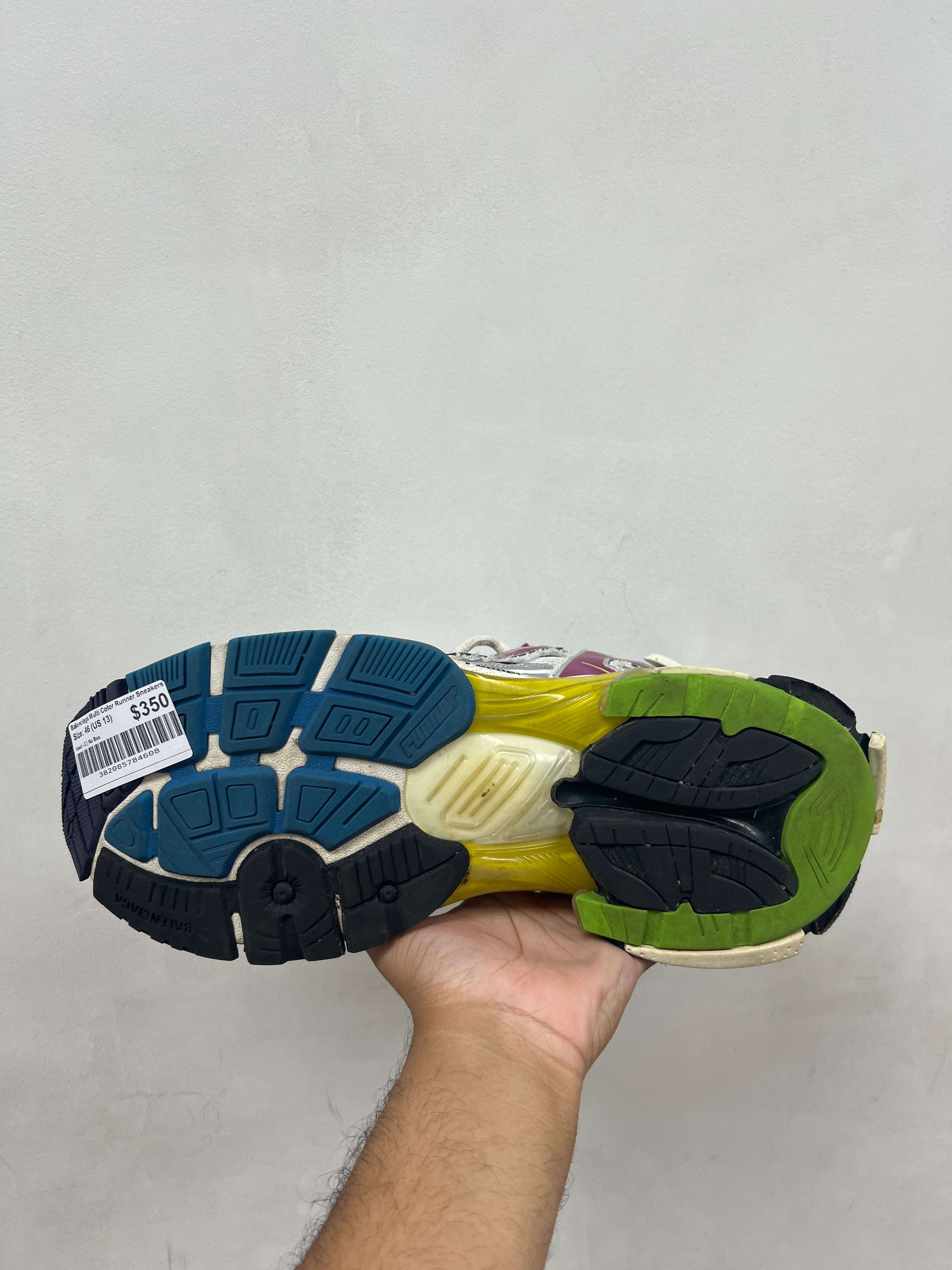 Balenciaga Multi Color Runner Sneakers