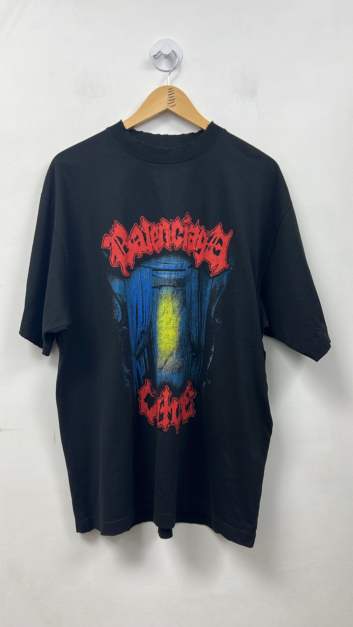 Balenciaga Black Red Blue Couture Tee