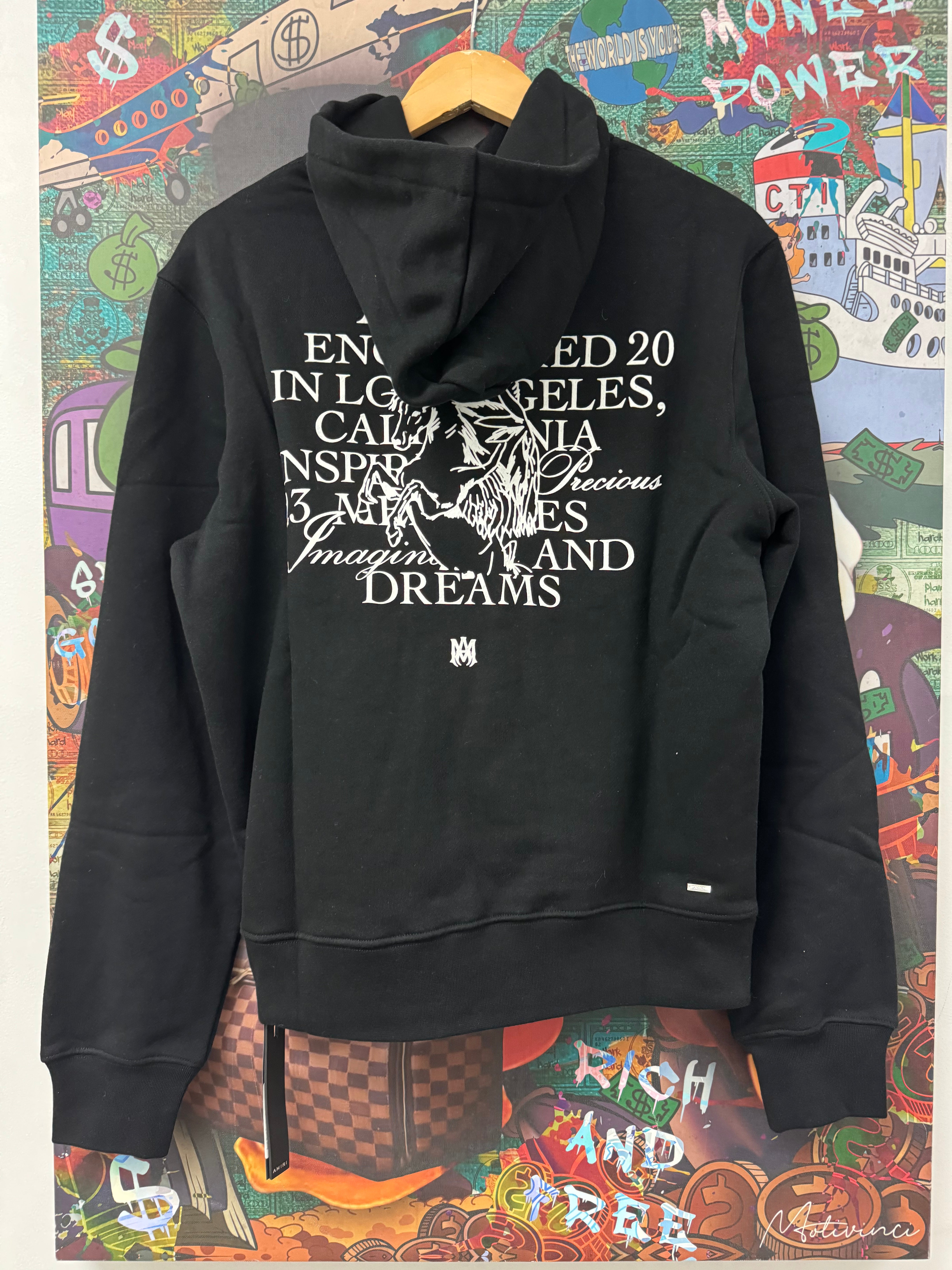 Amiri "Precious Memories" Black Pullover Hoodie