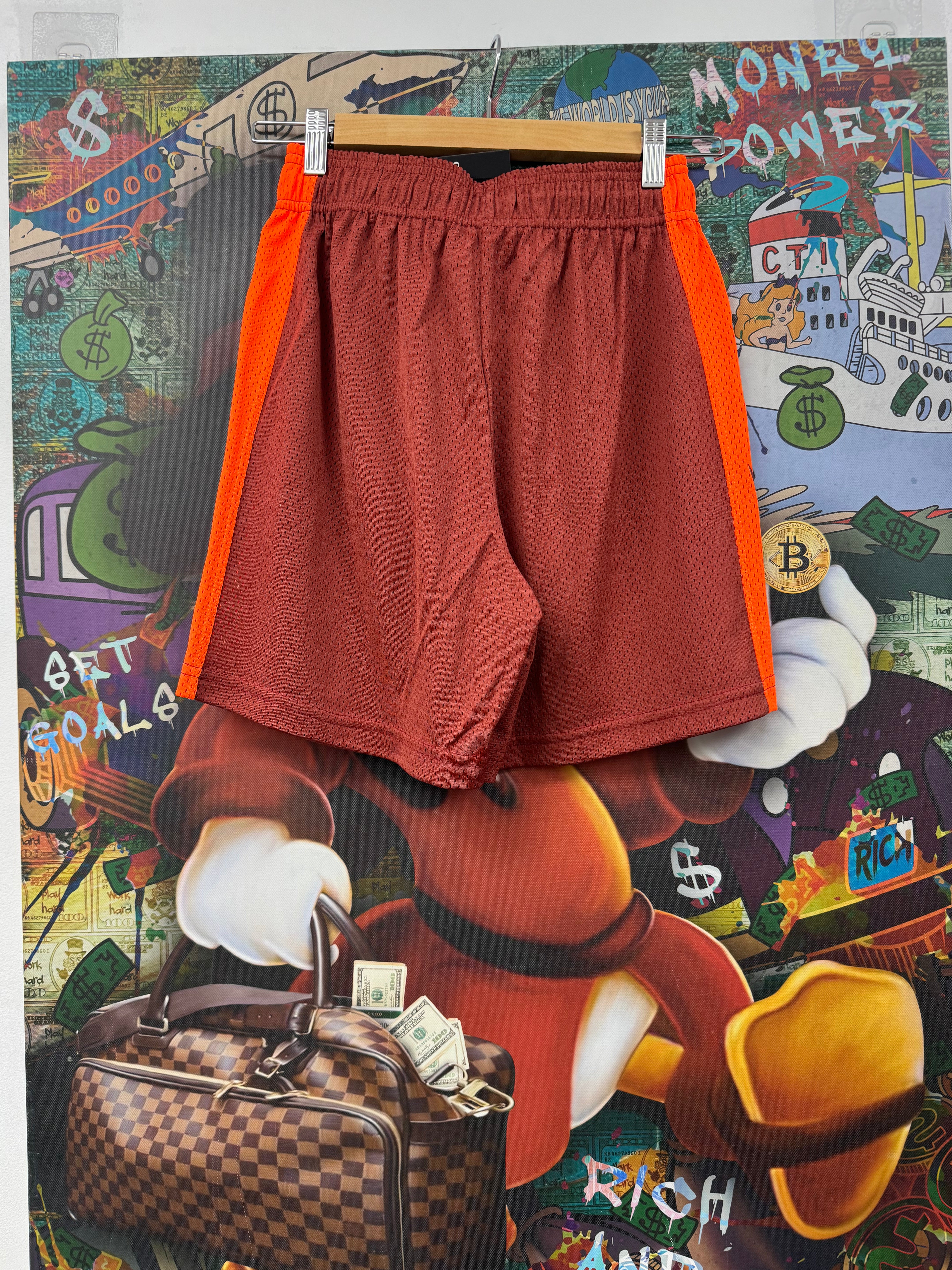 Eric Emanuel Burgundy Orange Shorts