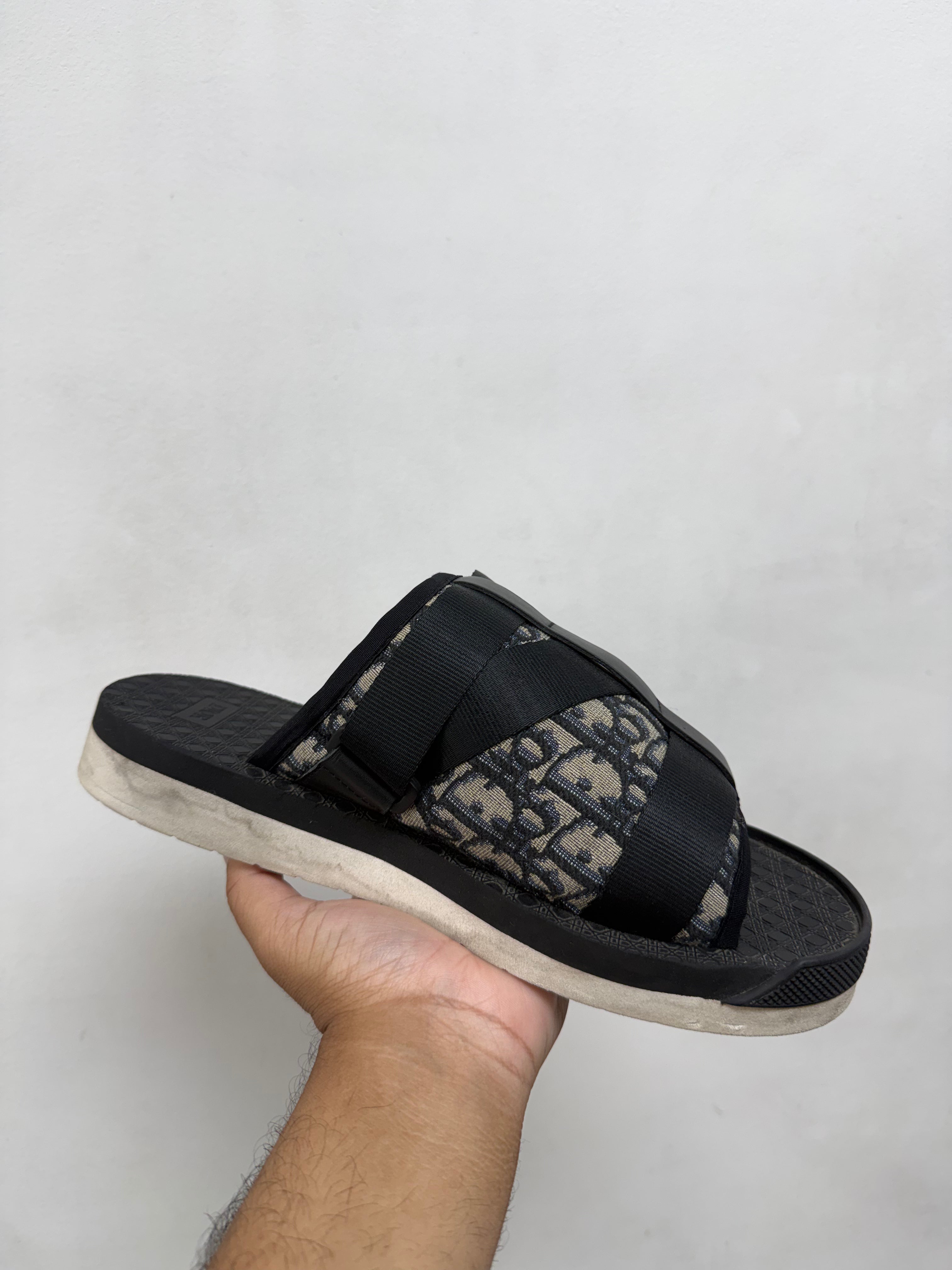 Dior Black Alpha Slides