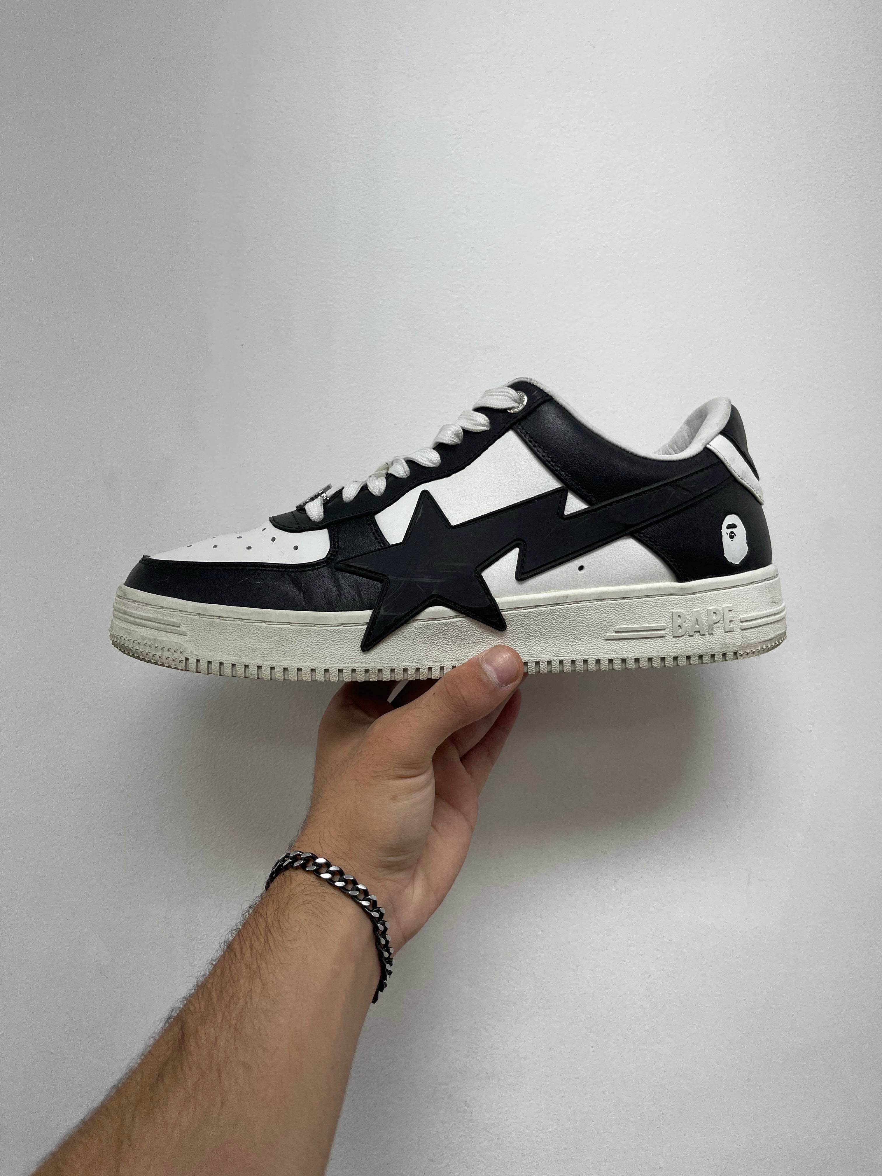Bape Black White Bapesta Sneakers