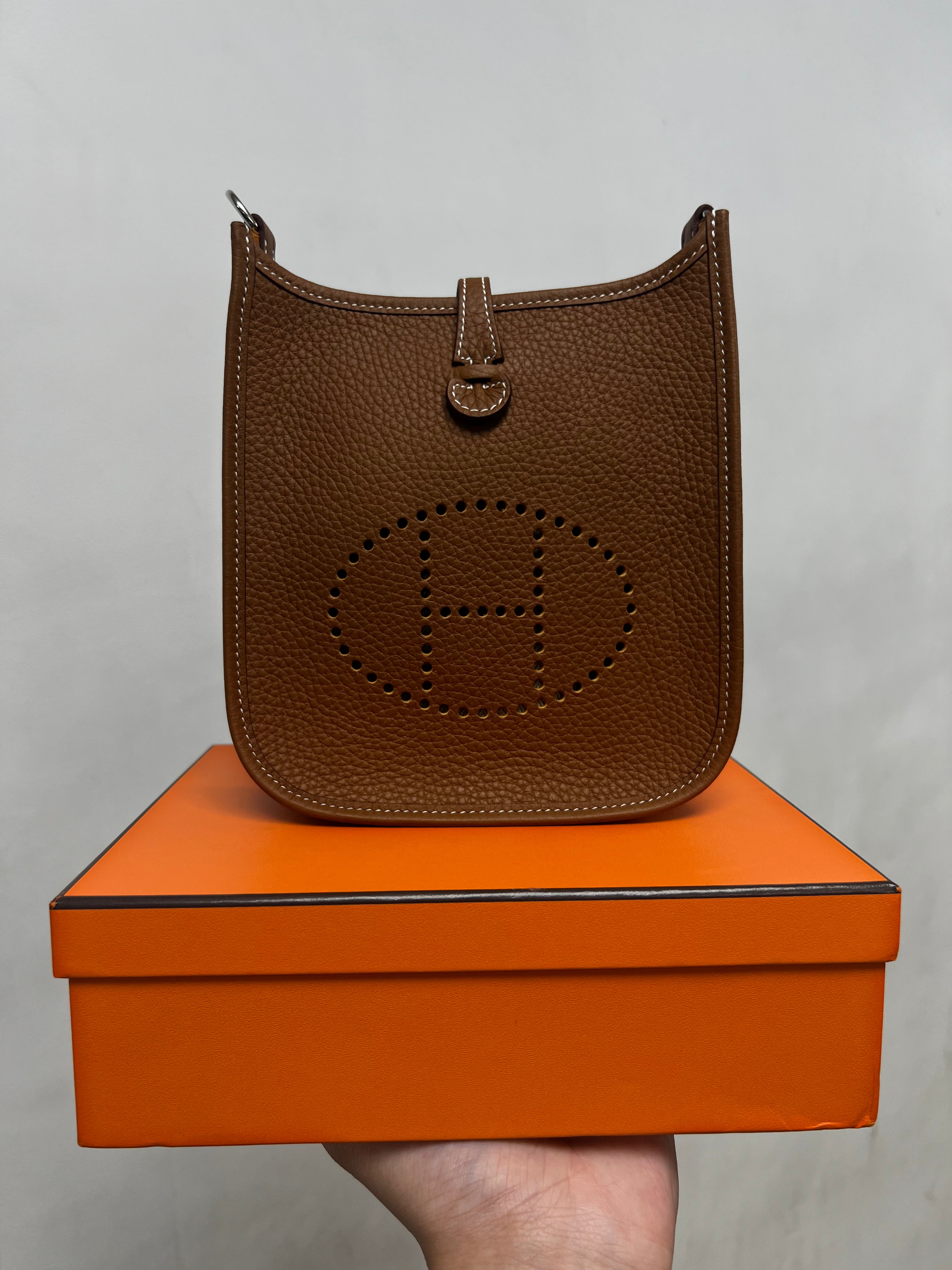 Hermes TPM Gold Evelyn Mini Bag