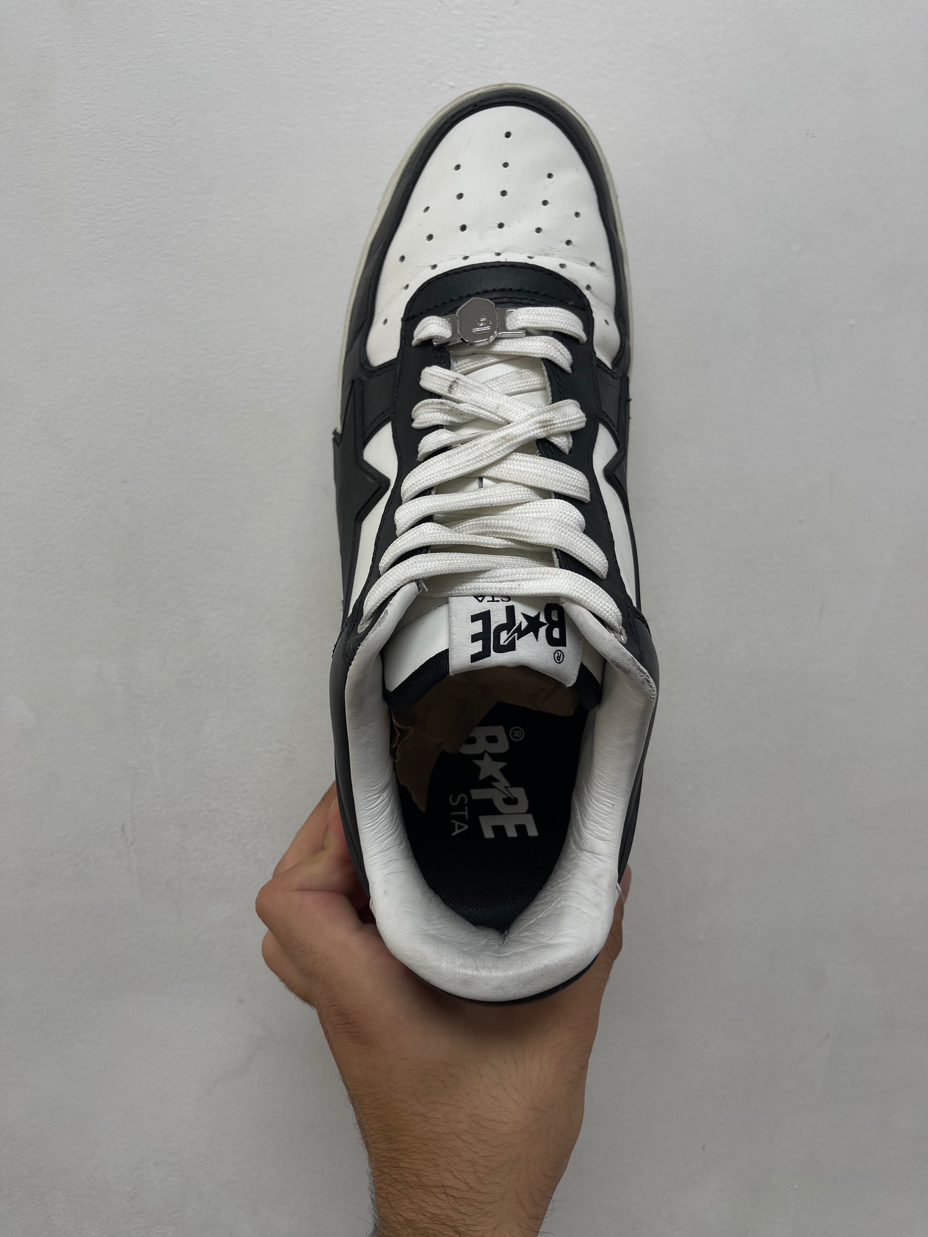 Bape Black White Bapesta Sneakers