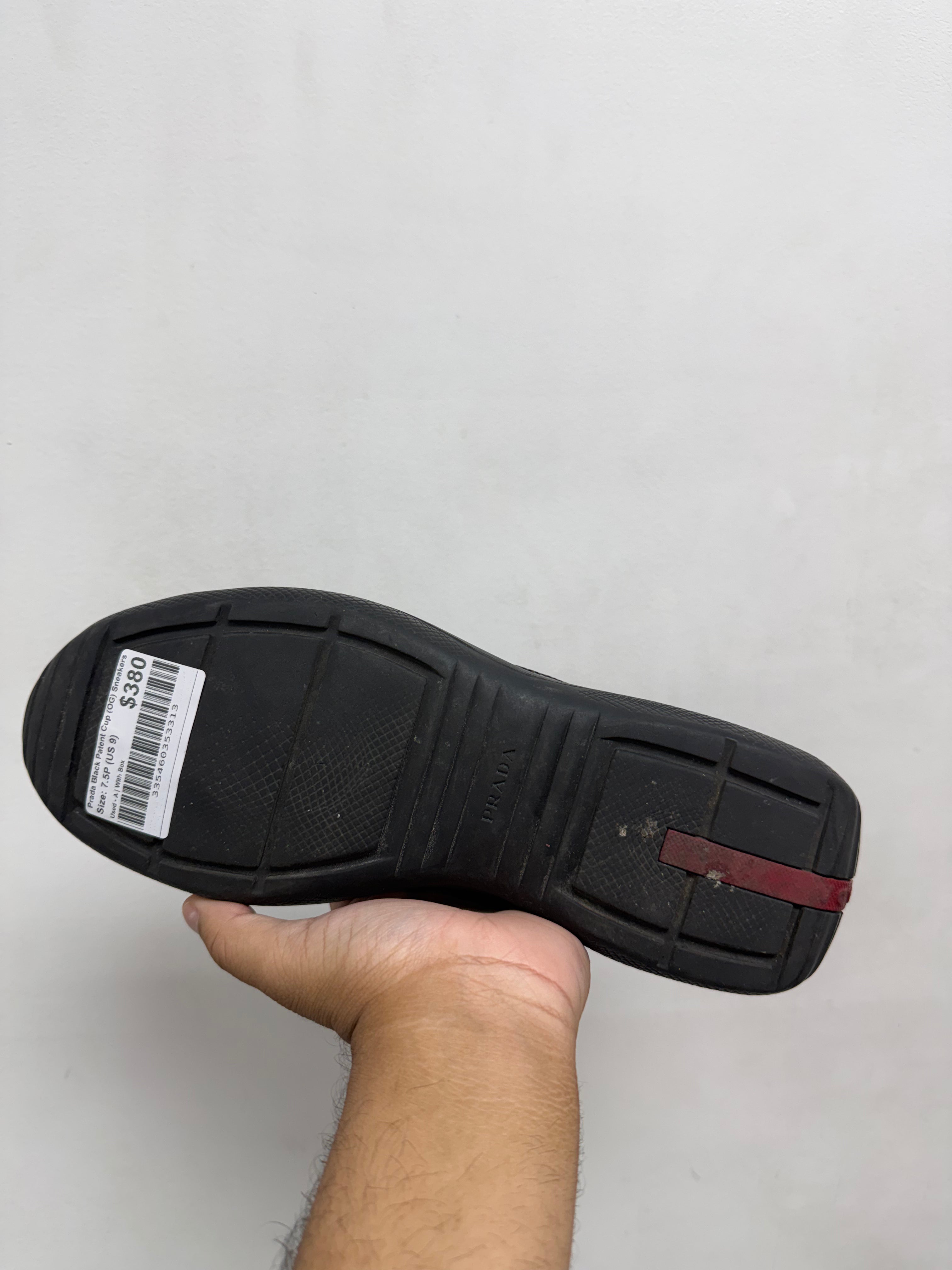 Prada Black Patent Cup (OG) Sneakers