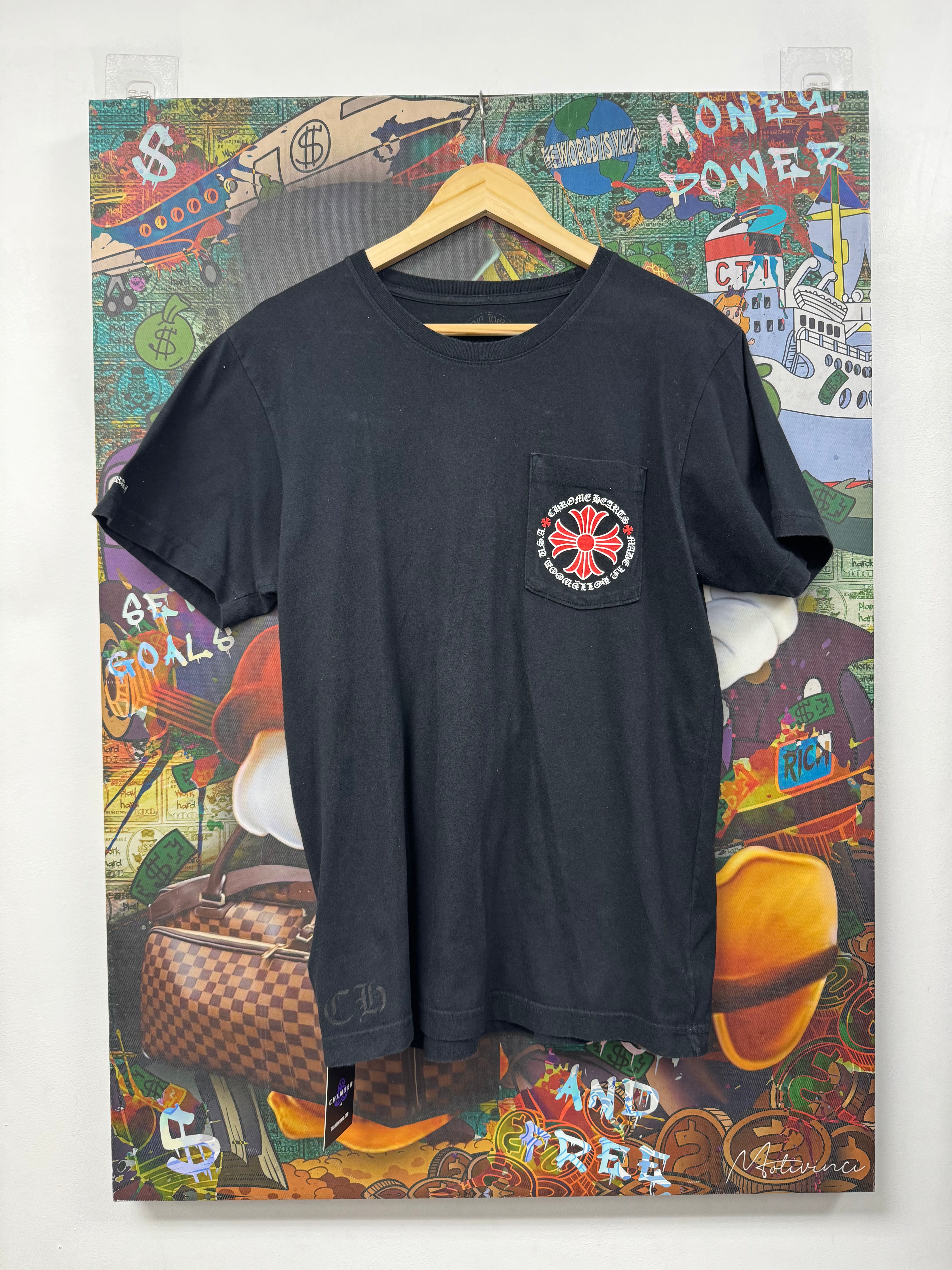Chrome Hearts Black Red Hollywood Plus Tee