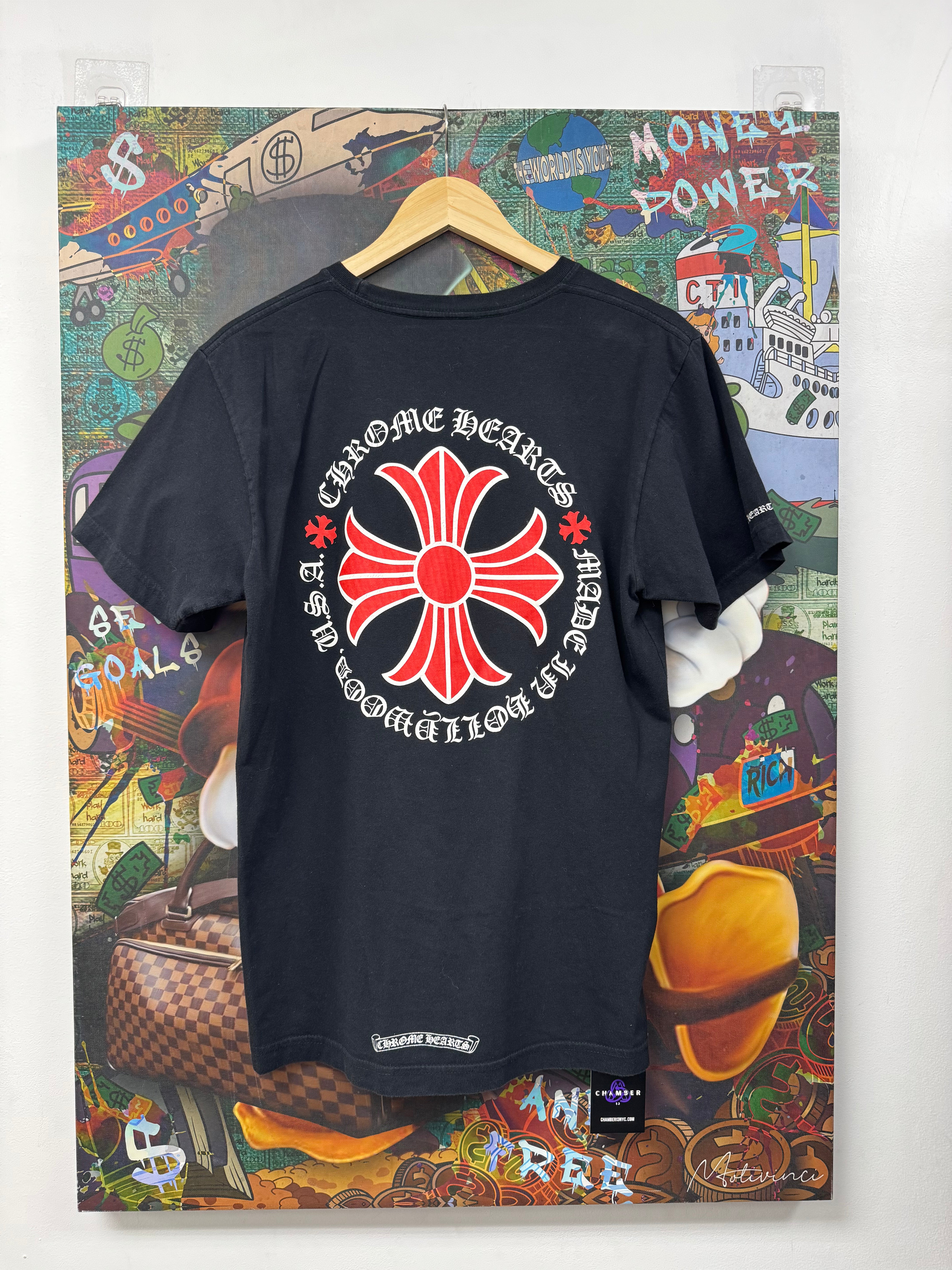 Chrome Hearts Black Red Hollywood Plus Tee
