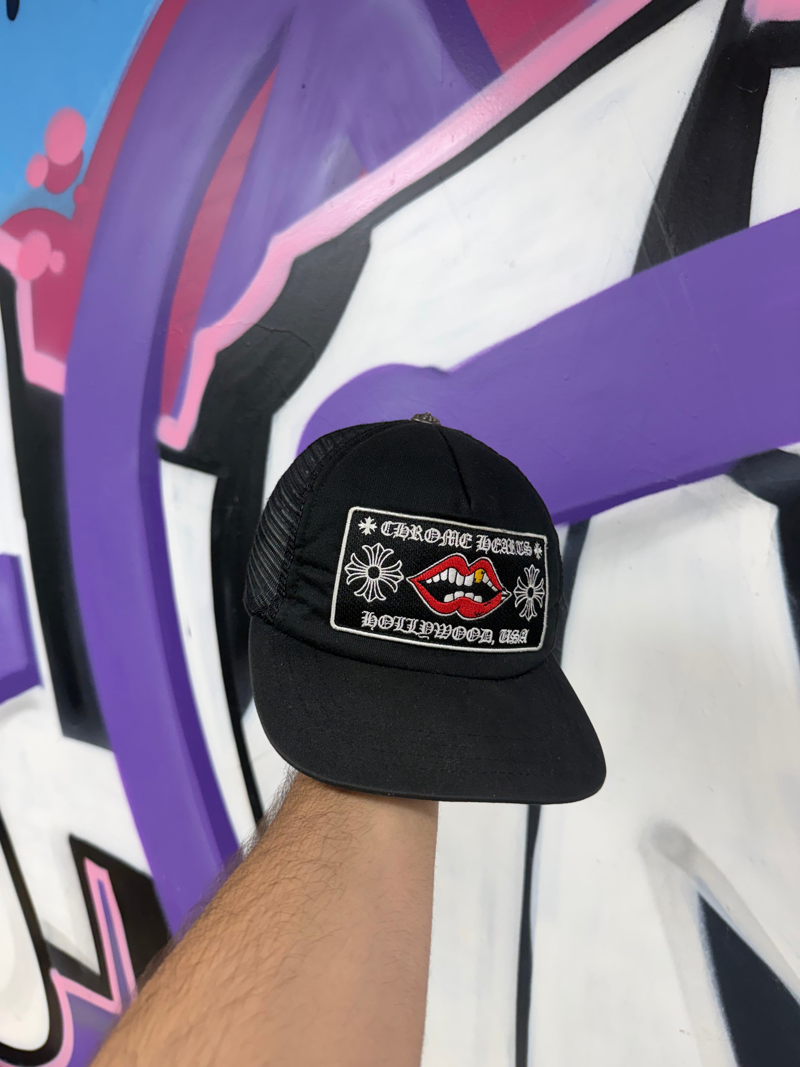 Chrome Hearts Black Matty Boy Chomper Trucker Hat