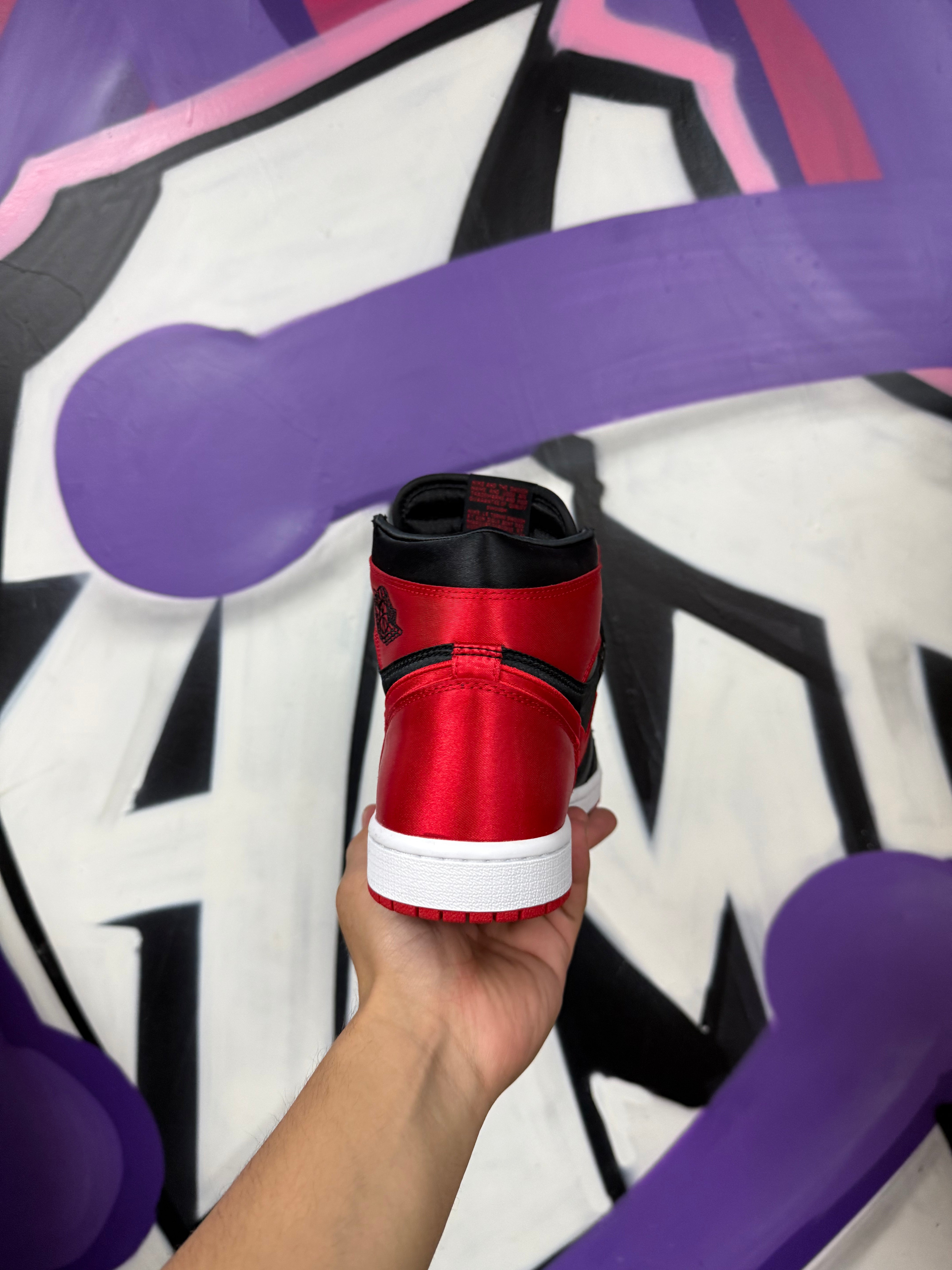 Nike Jordan 1 Satin Bred Sneakers