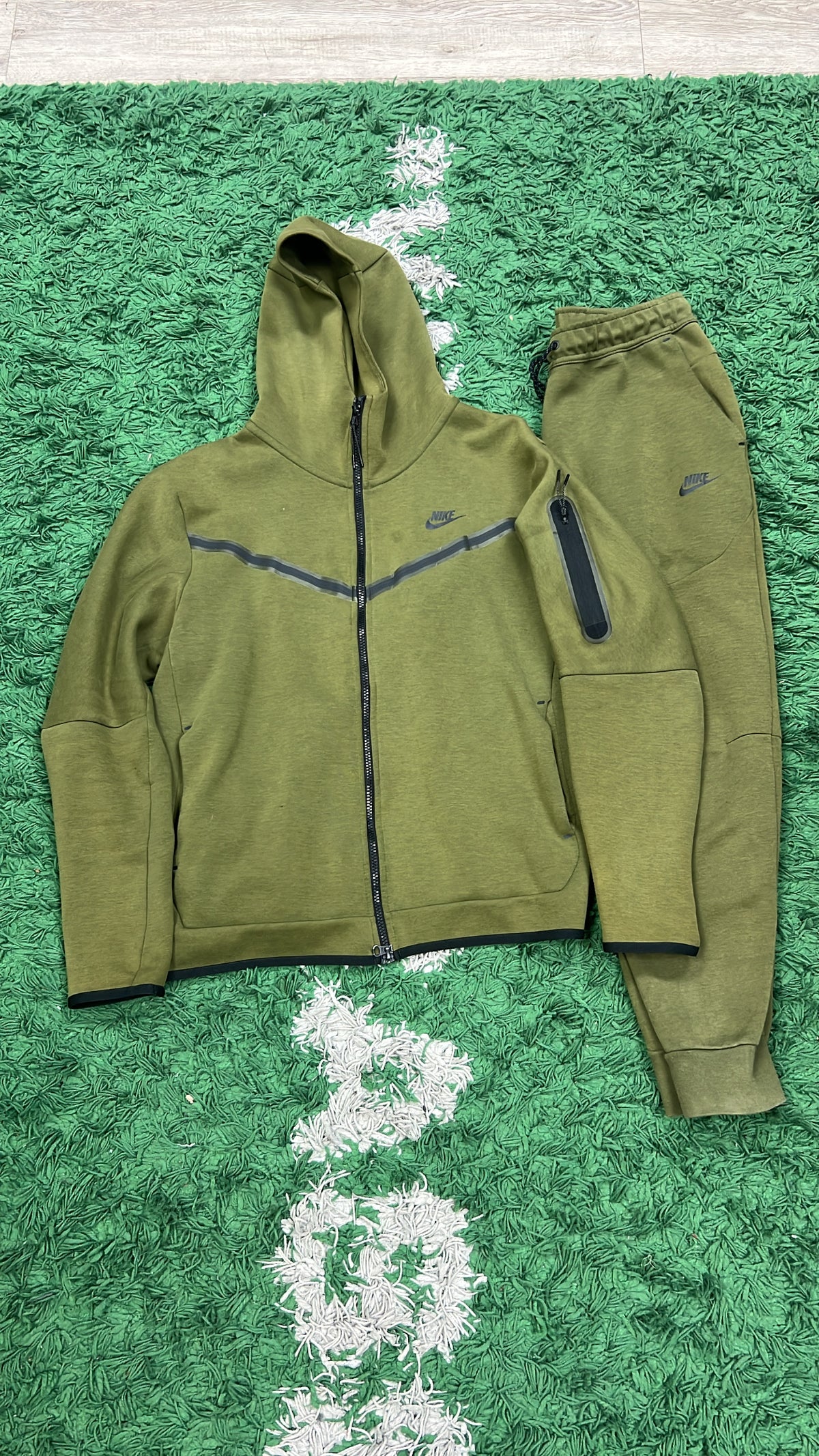 Nike Olive Tech Sweatsuit
