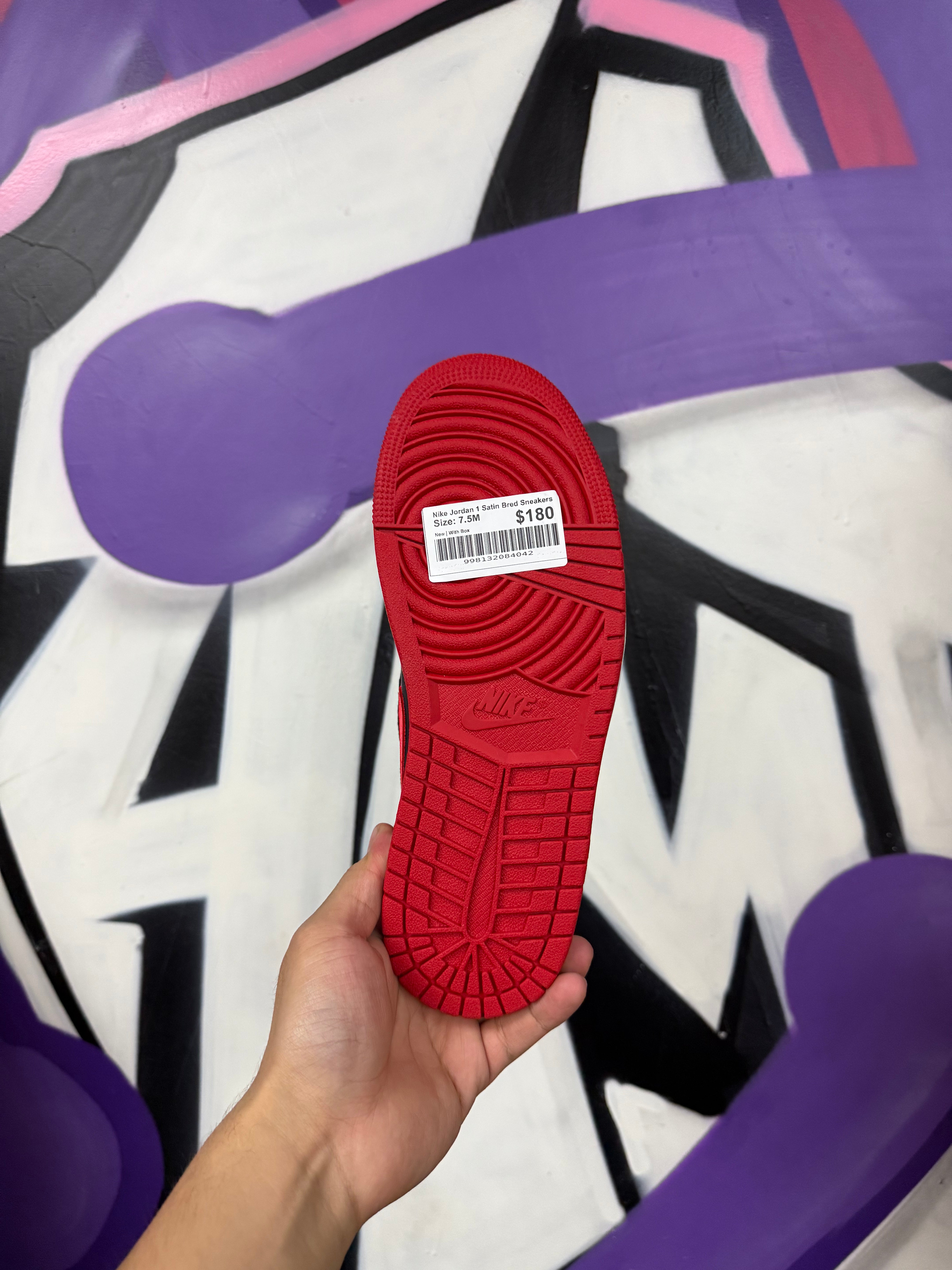 Nike Jordan 1 Satin Bred Sneakers