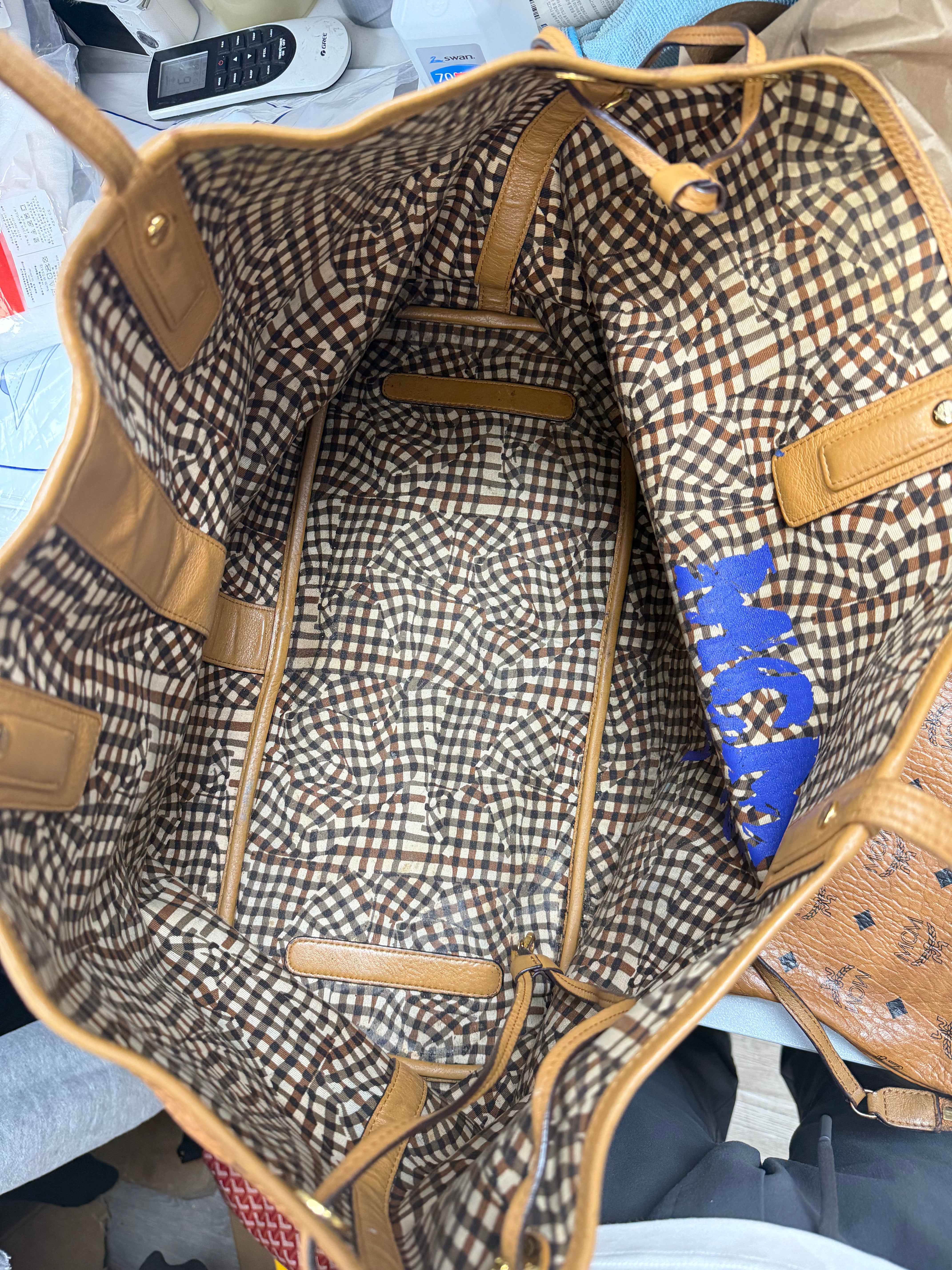 MCM Brown Monogram (With Pouch) Bag
