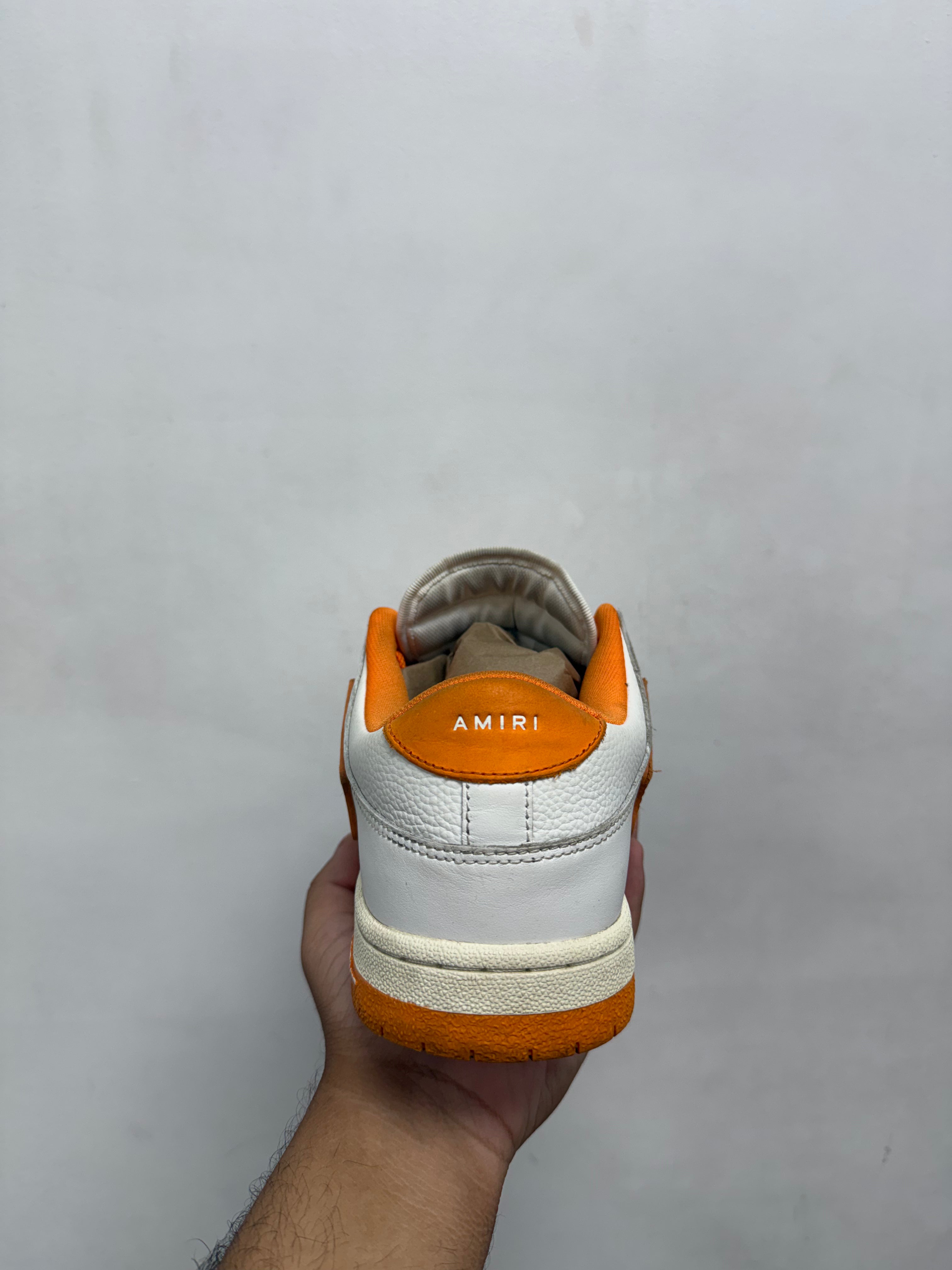 Amiri Orange Skel-Top Low Sneakers