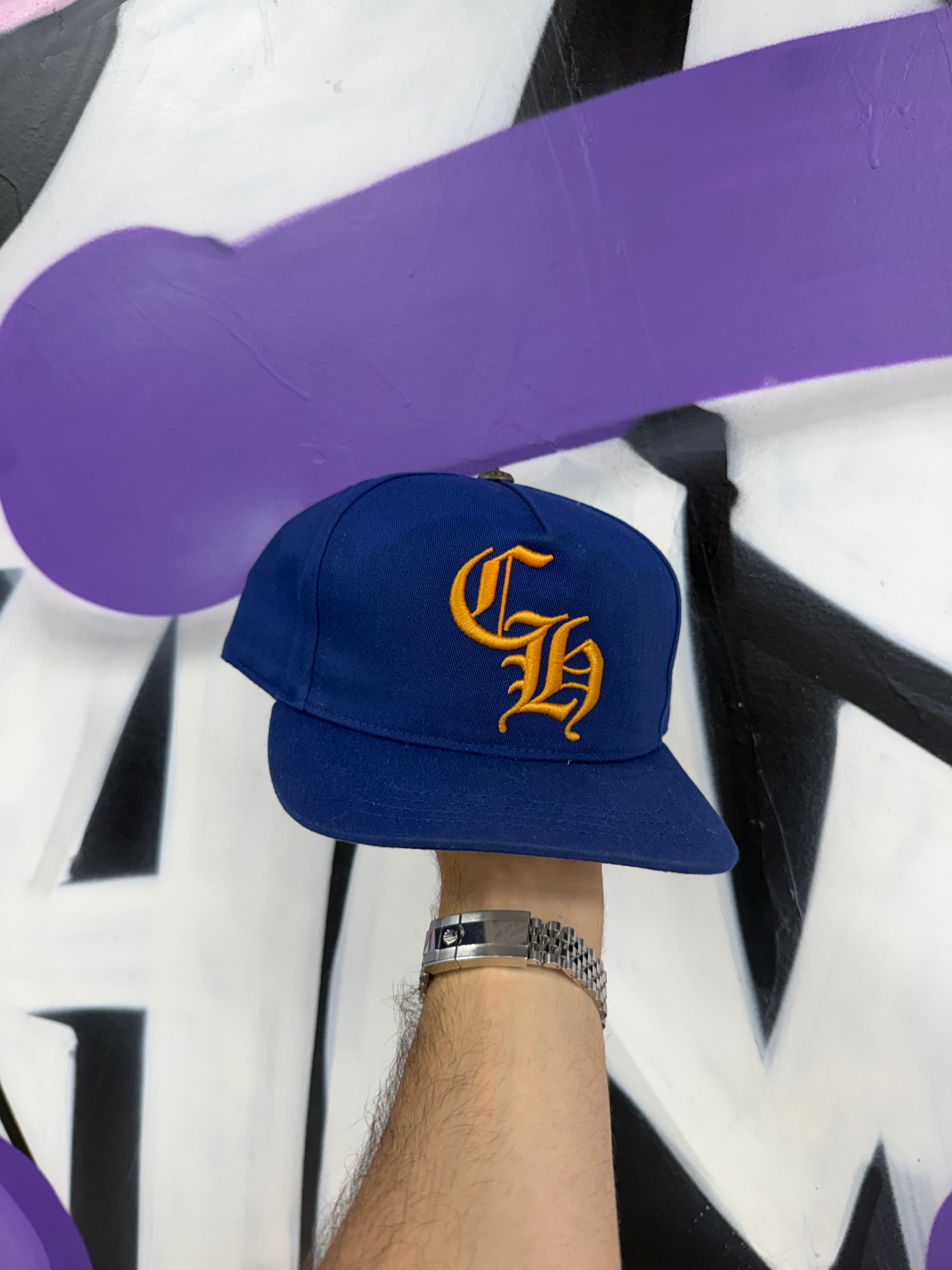 Chrome Hearts Blue Yellow CH Hat