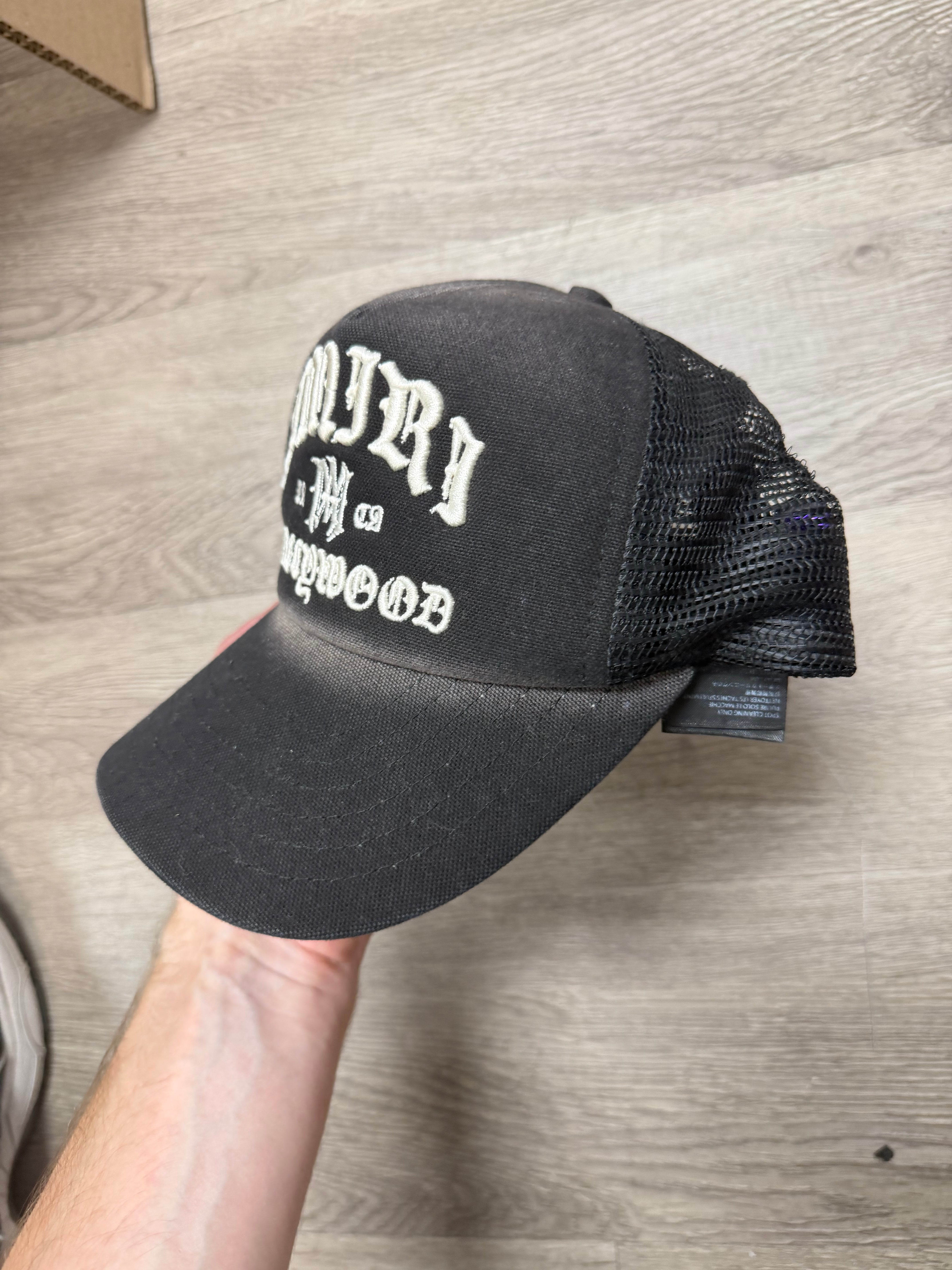 Amiri Black White MA Hollywood Hat