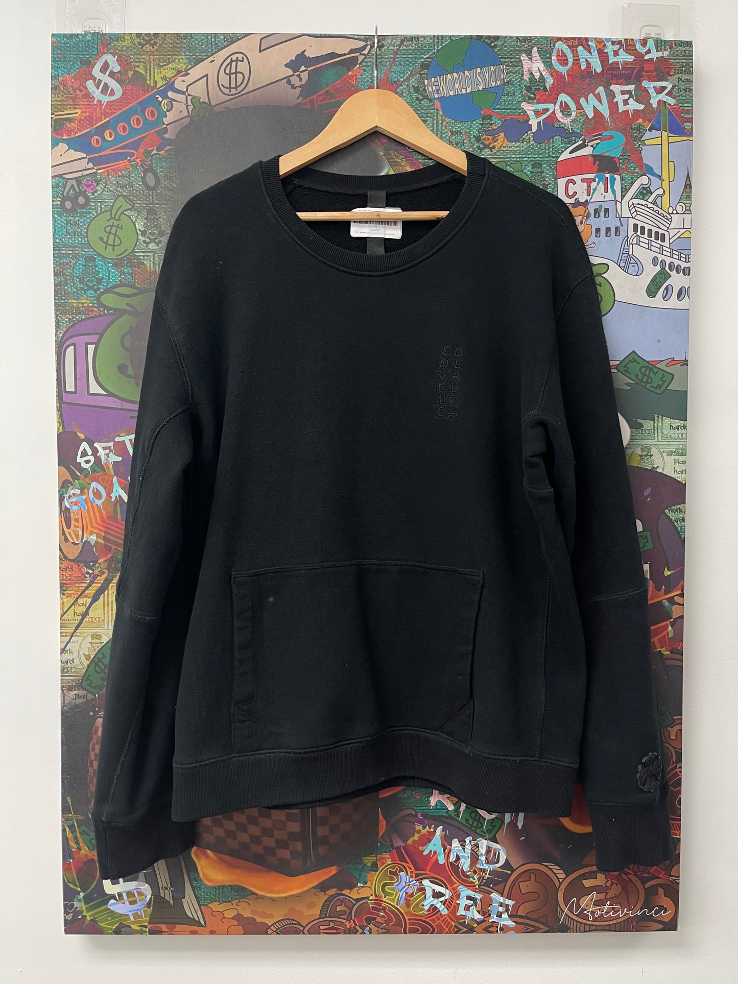 Chrome Hearts Black Cut And Sew Plus Crewneck Used Large N/A