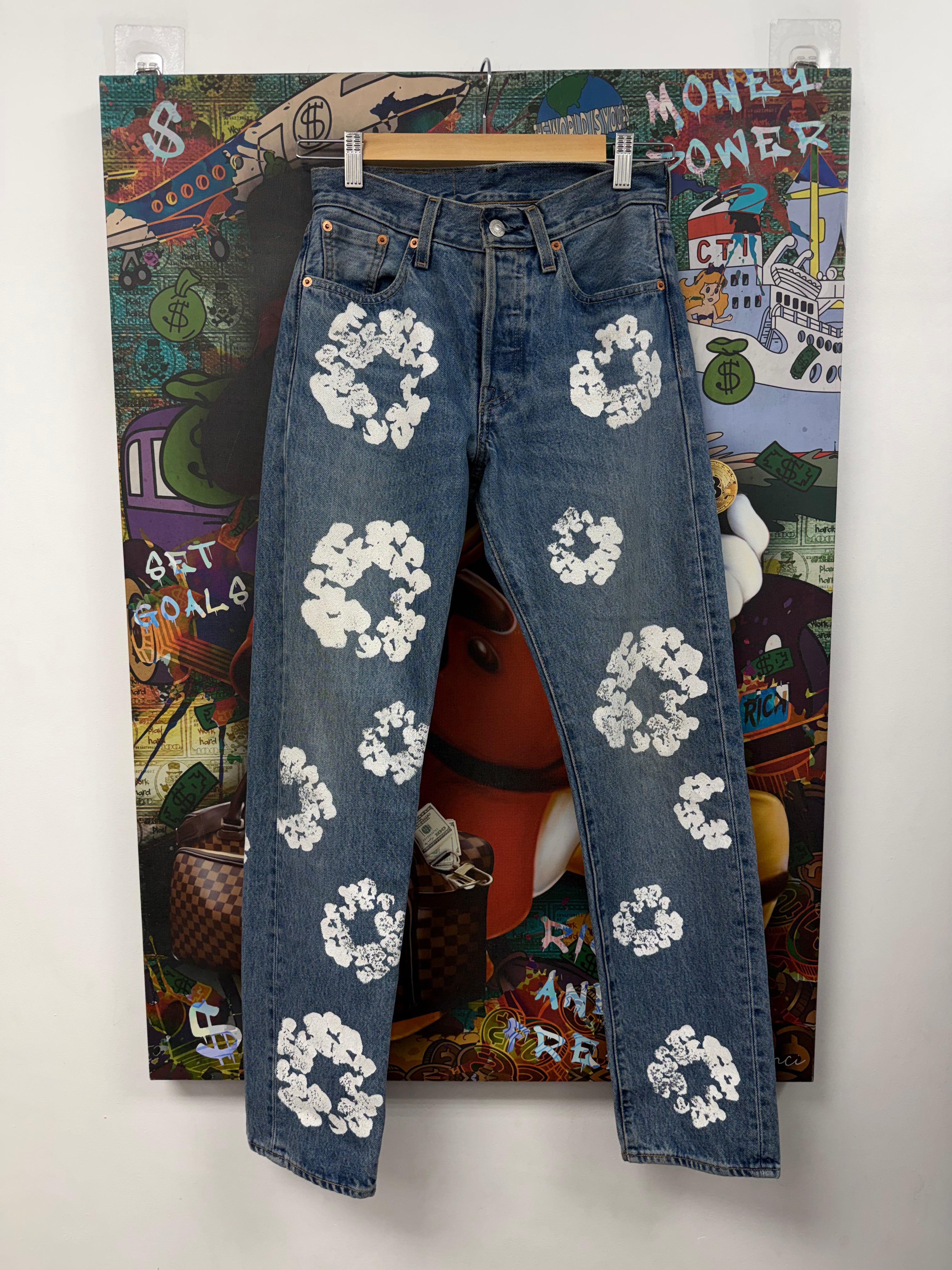 Denim Tears Light Wash Wreath Jeans