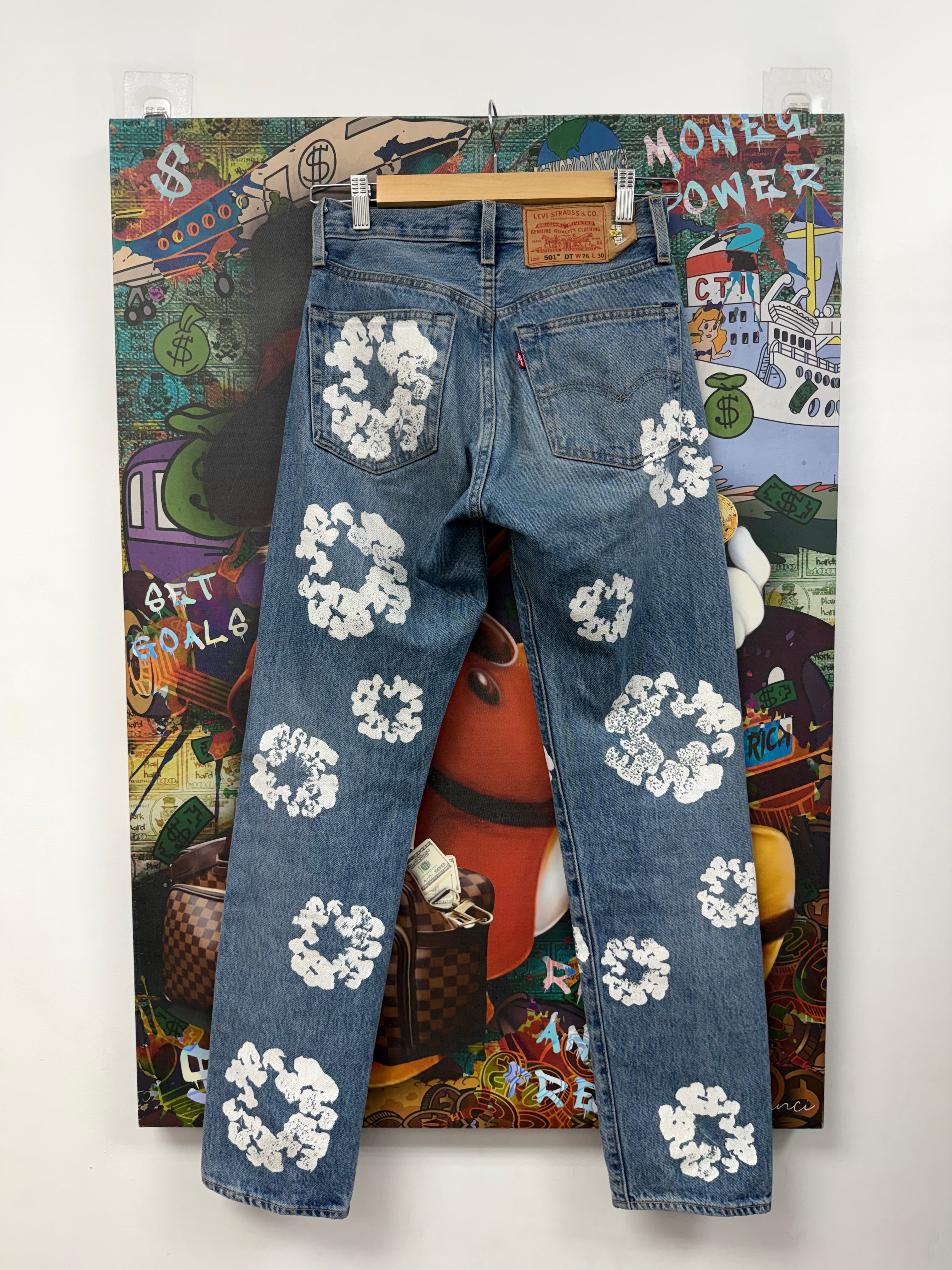 Denim Tears Light Wash Wreath Jeans