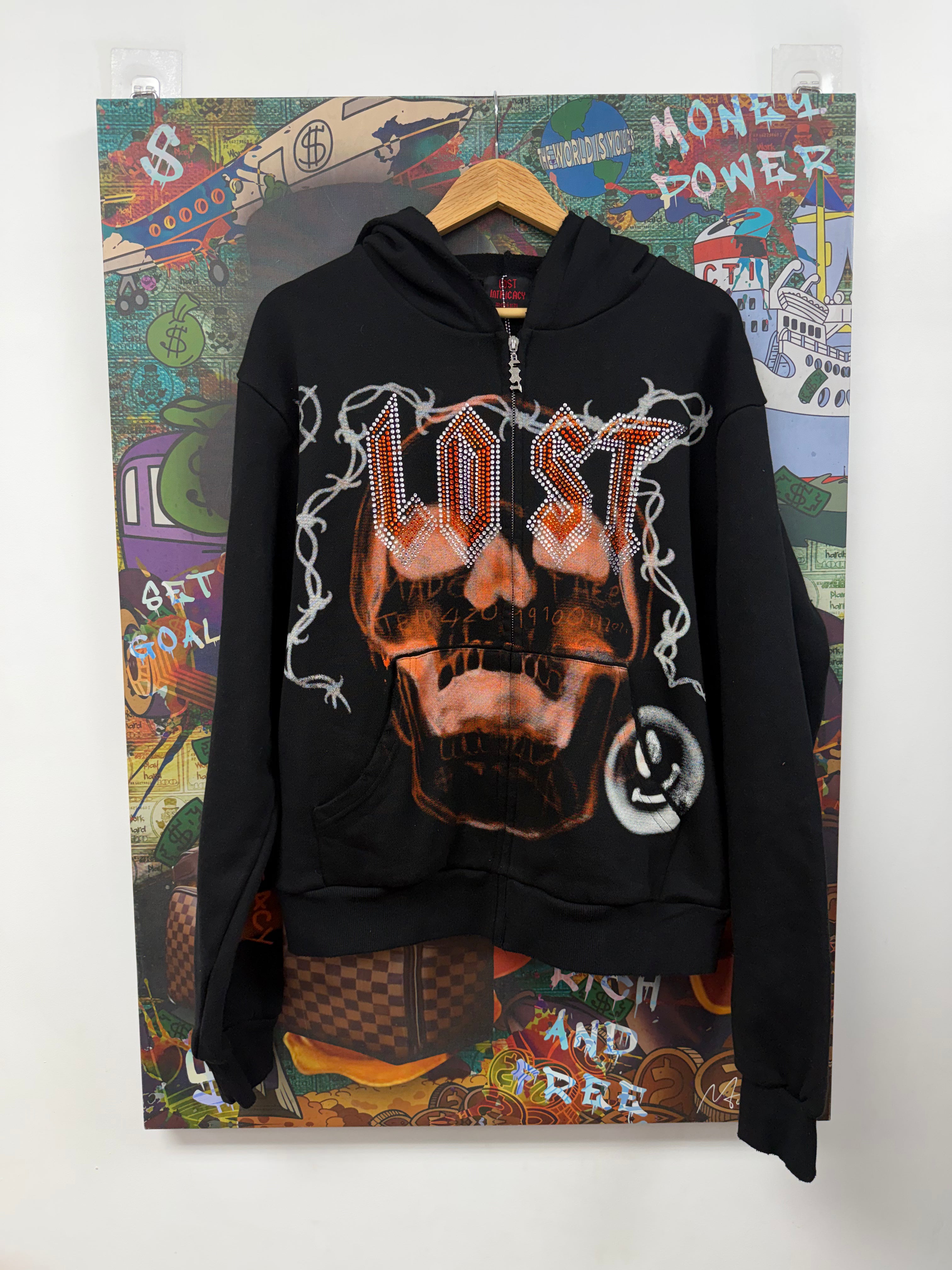 Lost Intricacy Black Orange ONI Zip Up