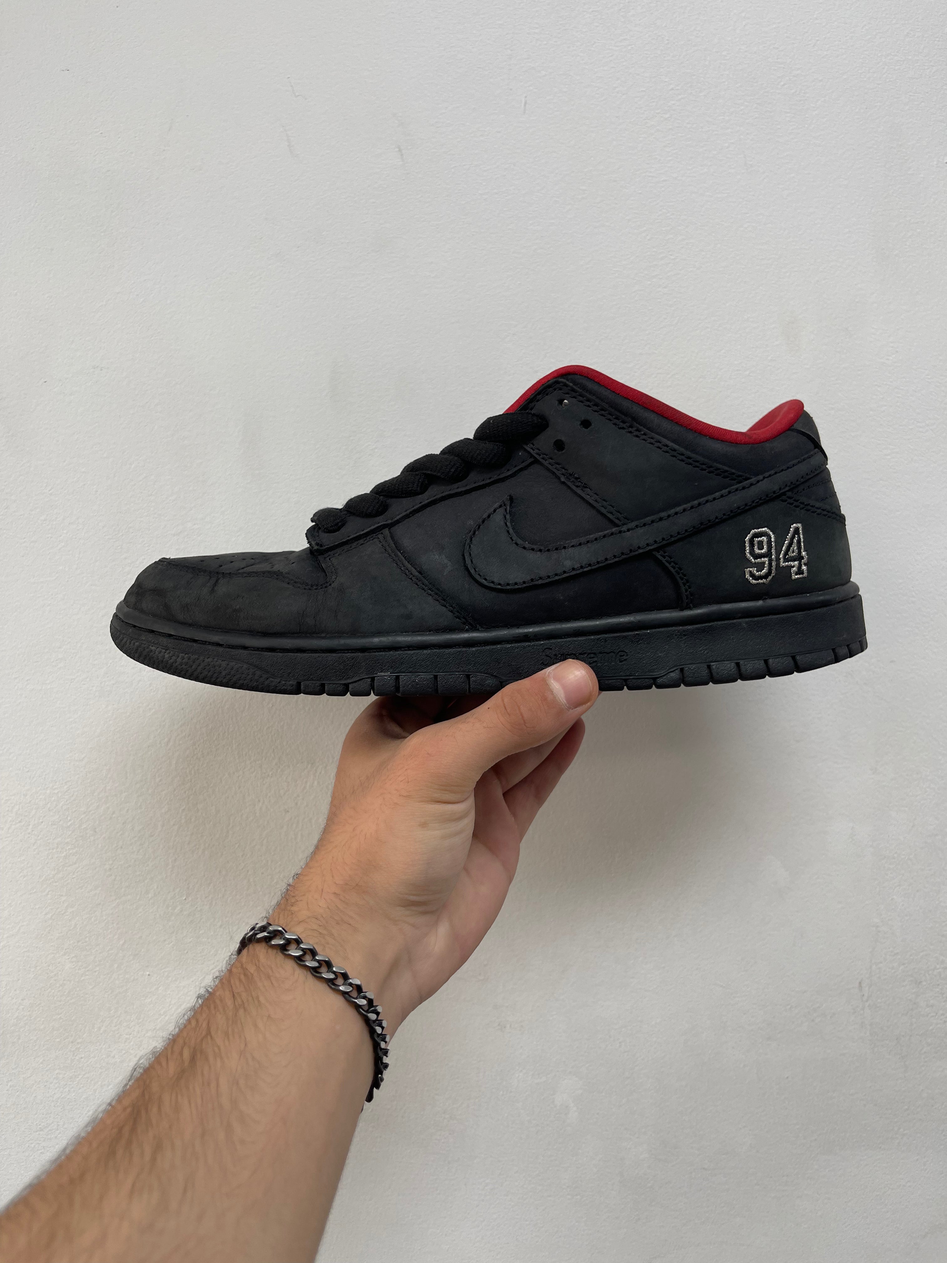 Nike Supreme SB Dunk Low Black Sneakers