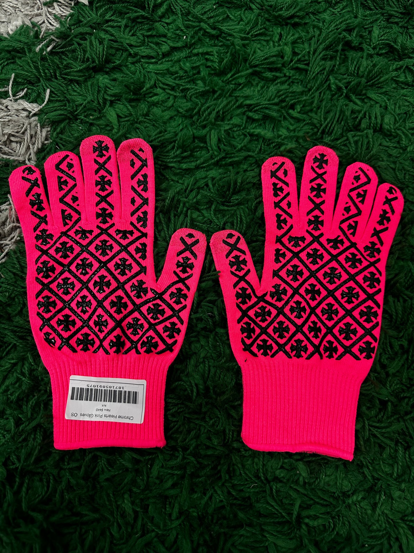 Chrome Hearts Pink Gloves New OS N/A