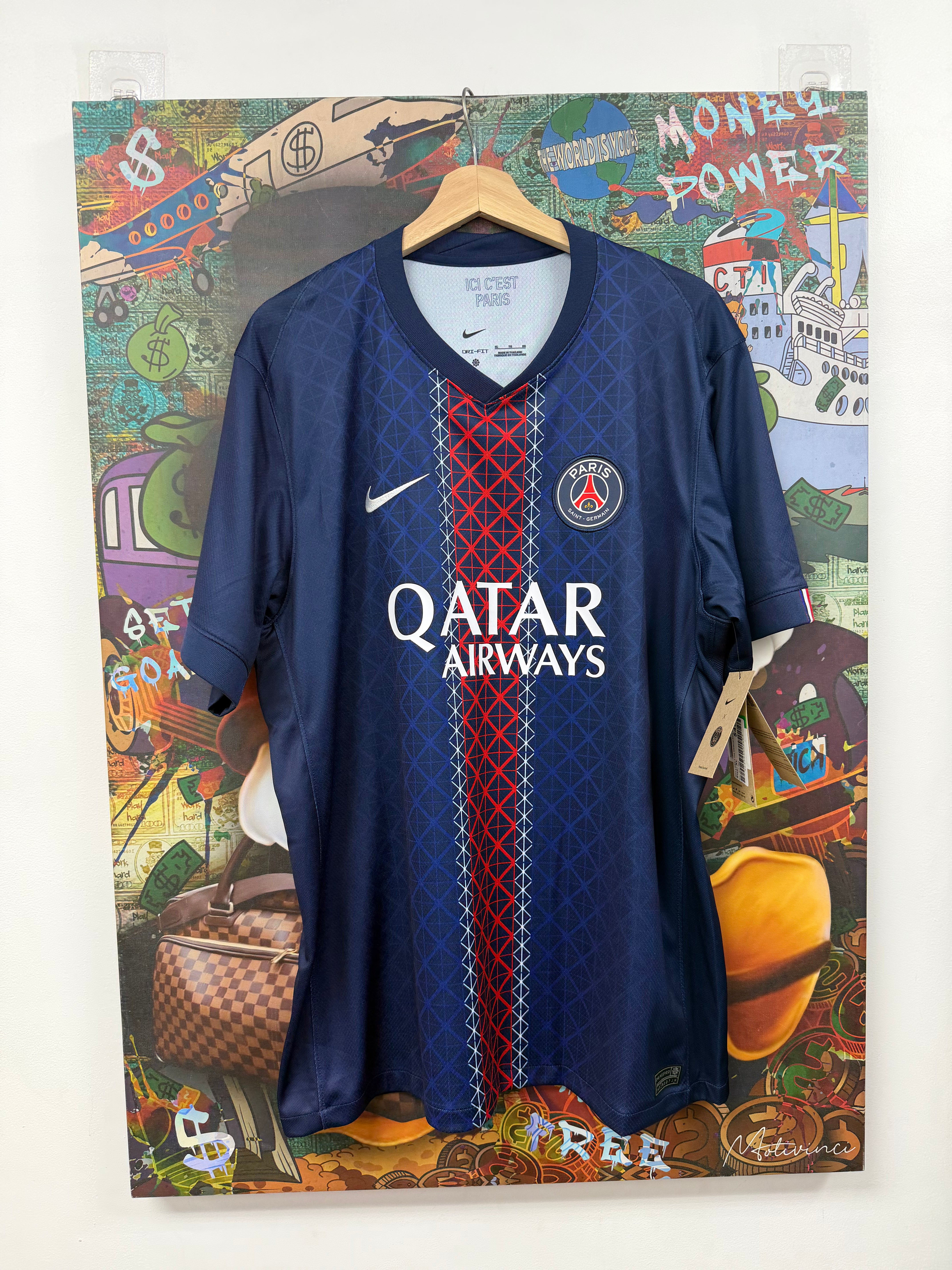 Nike x PSG x The Weeknd Navy Red Jersey