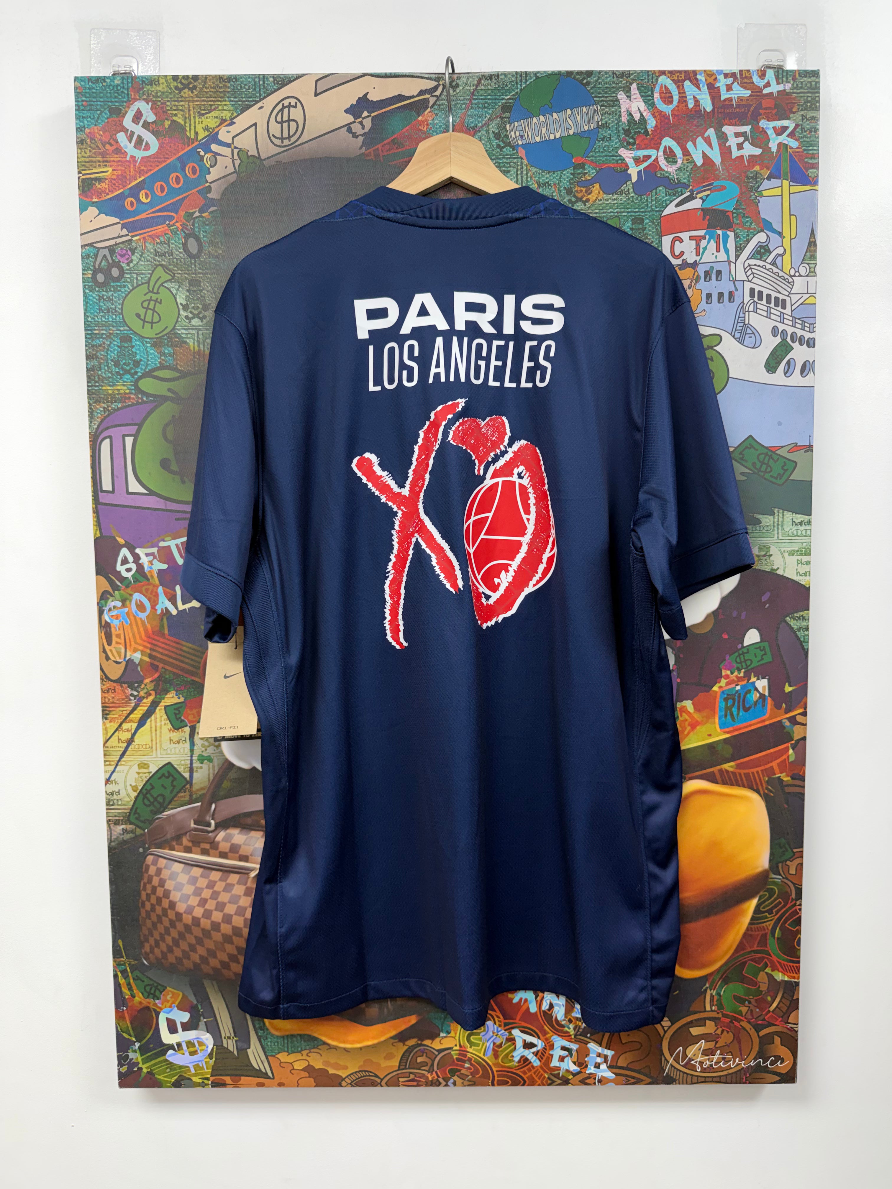 Nike x PSG x The Weeknd Navy Red Jersey