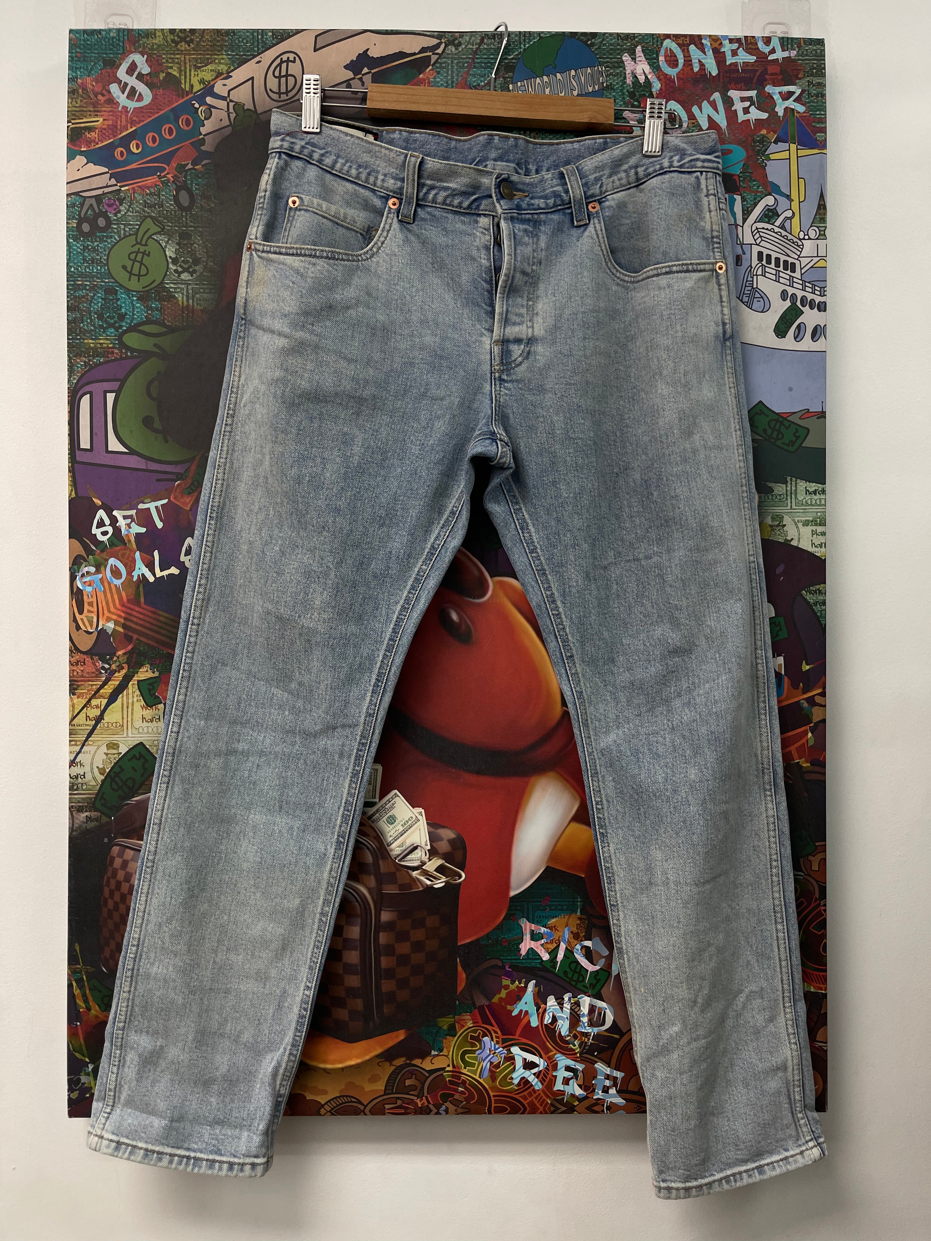 Gucci Light Wash Plain Jeans
