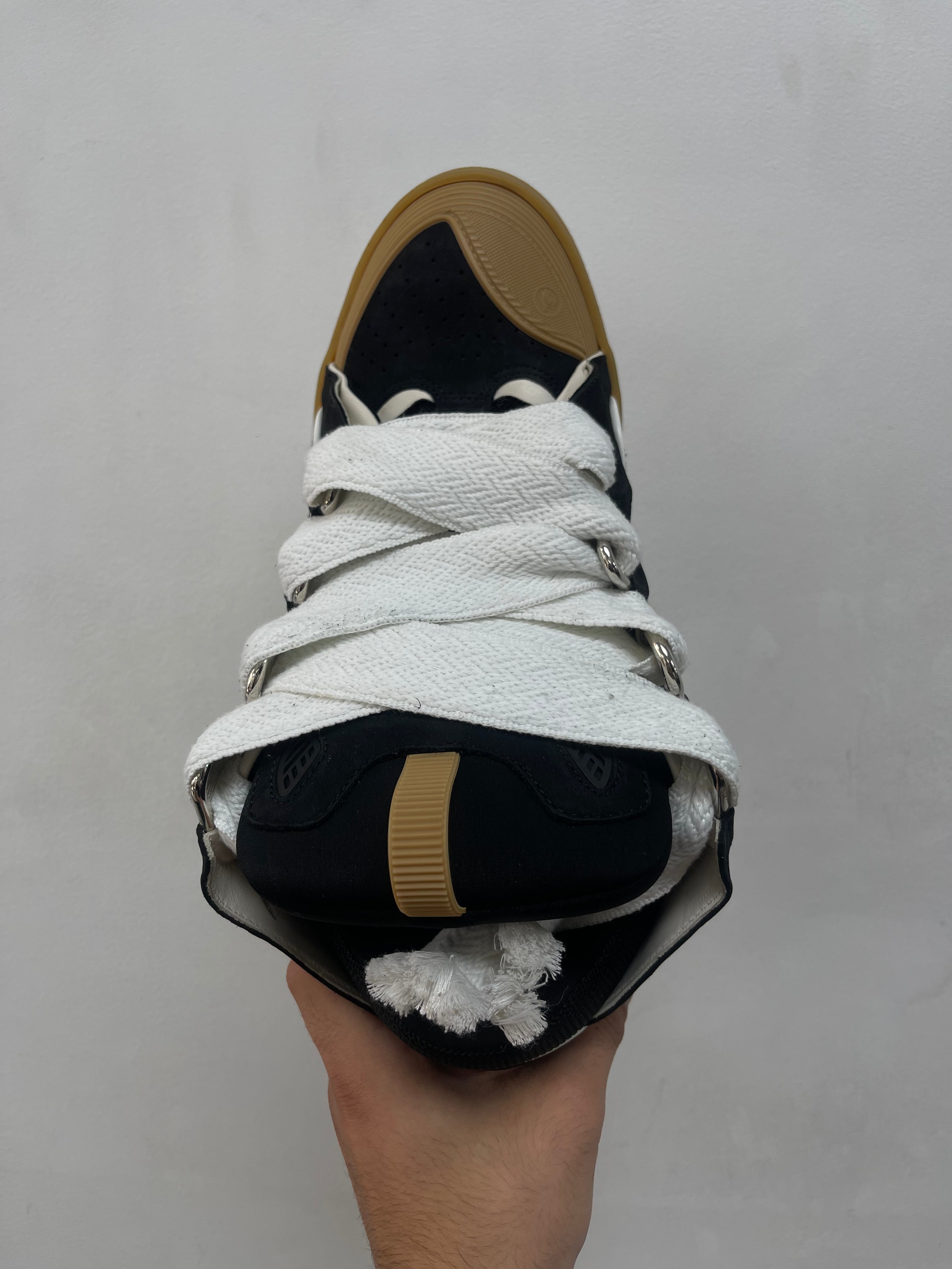 Lanvin Black Gum Curb Sneakers