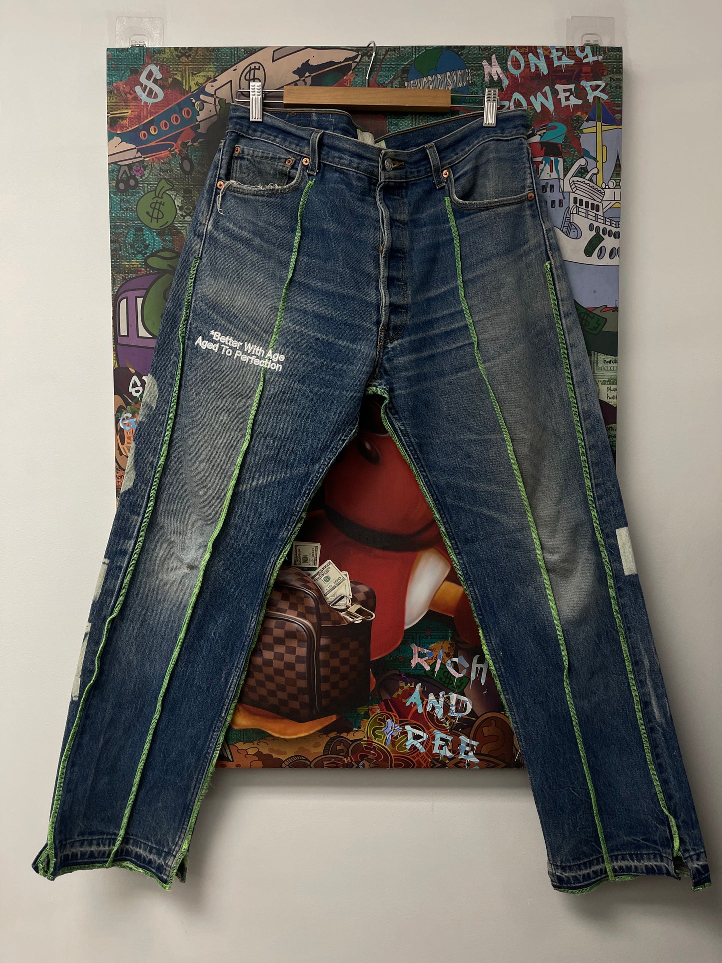 Better With Age Lemon Denim Light Wash Used