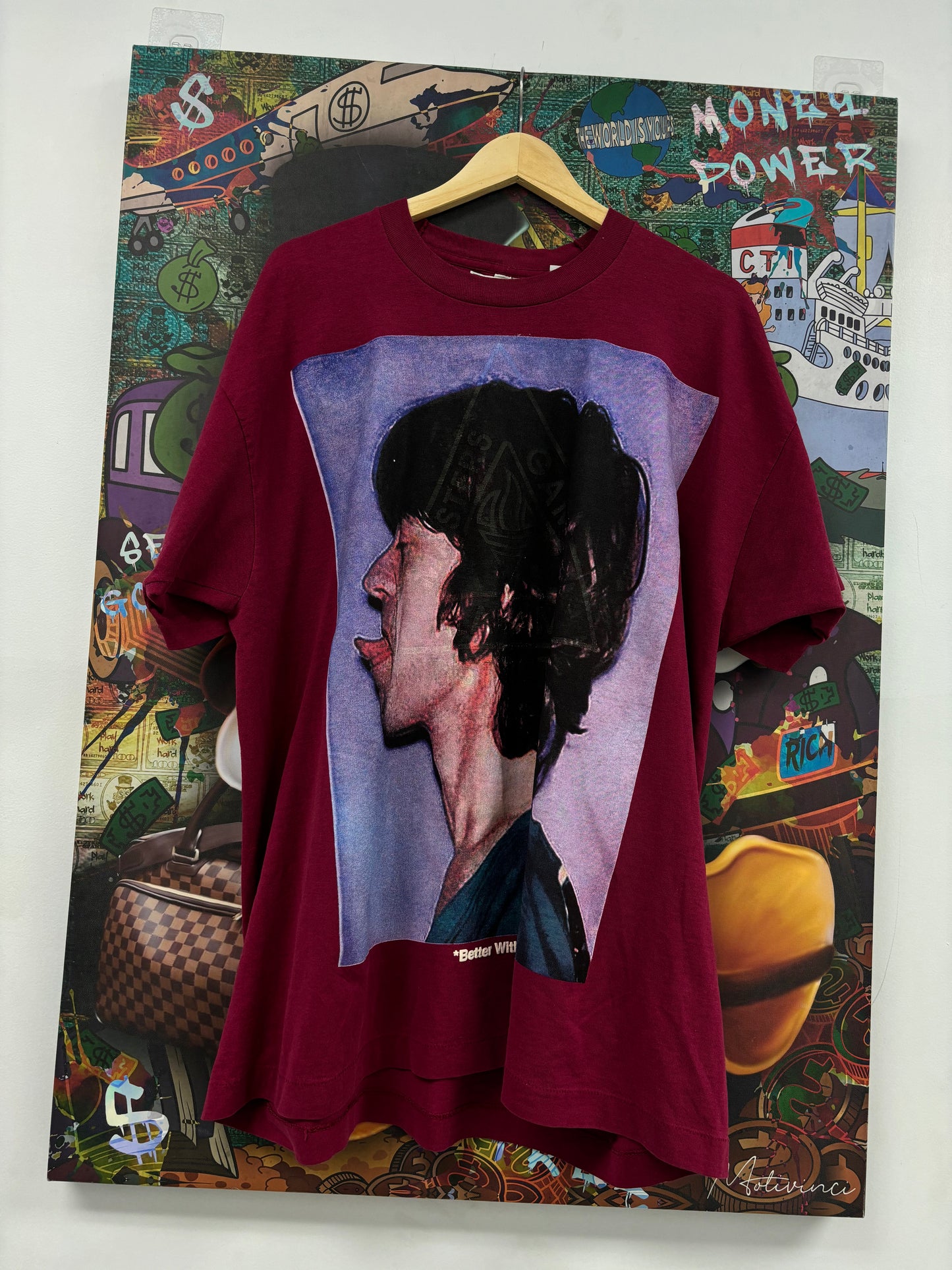 Better With Age Tee Maroon New XXL With Tags