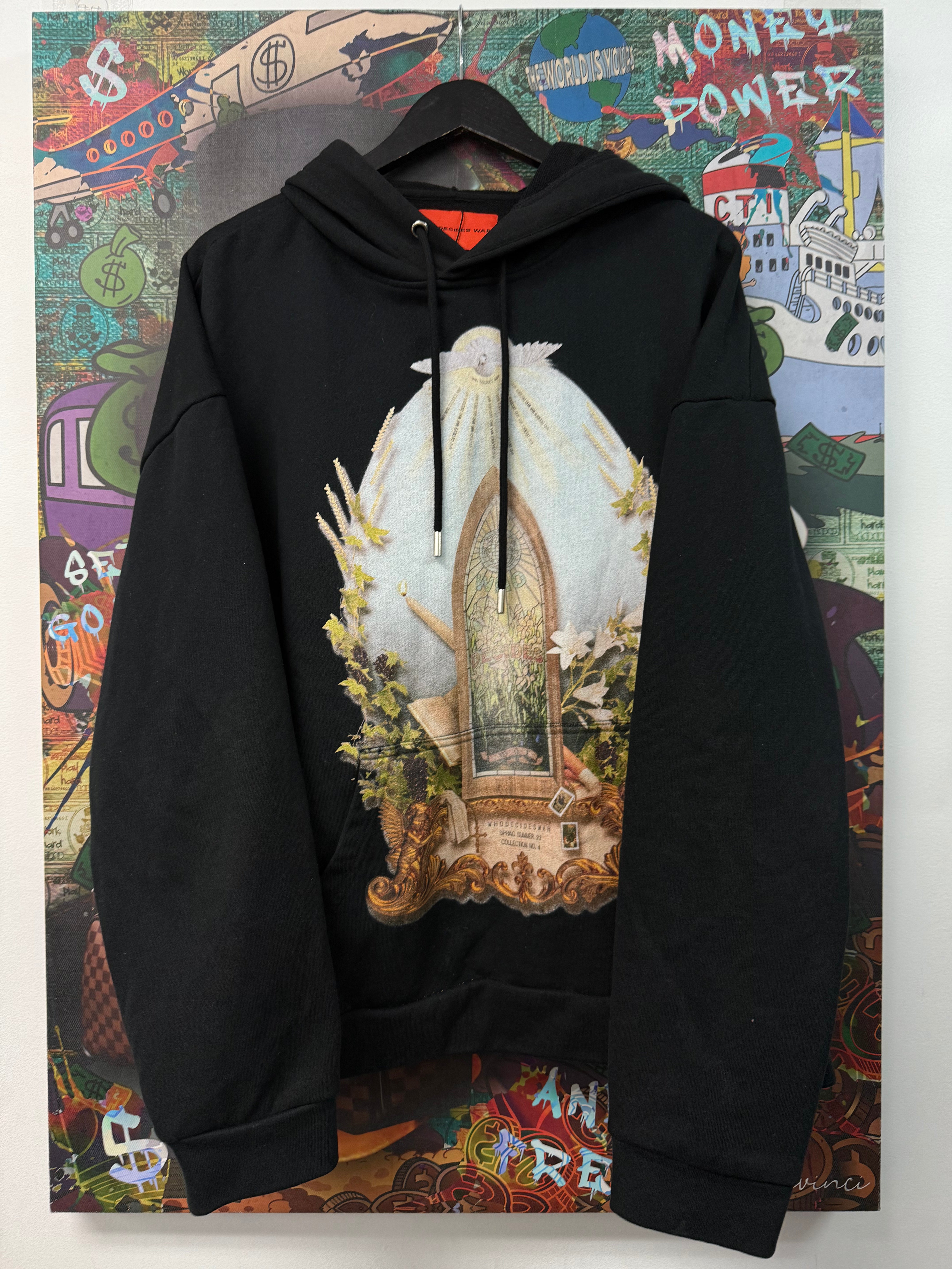Who Decides War Black Angel Hoodie