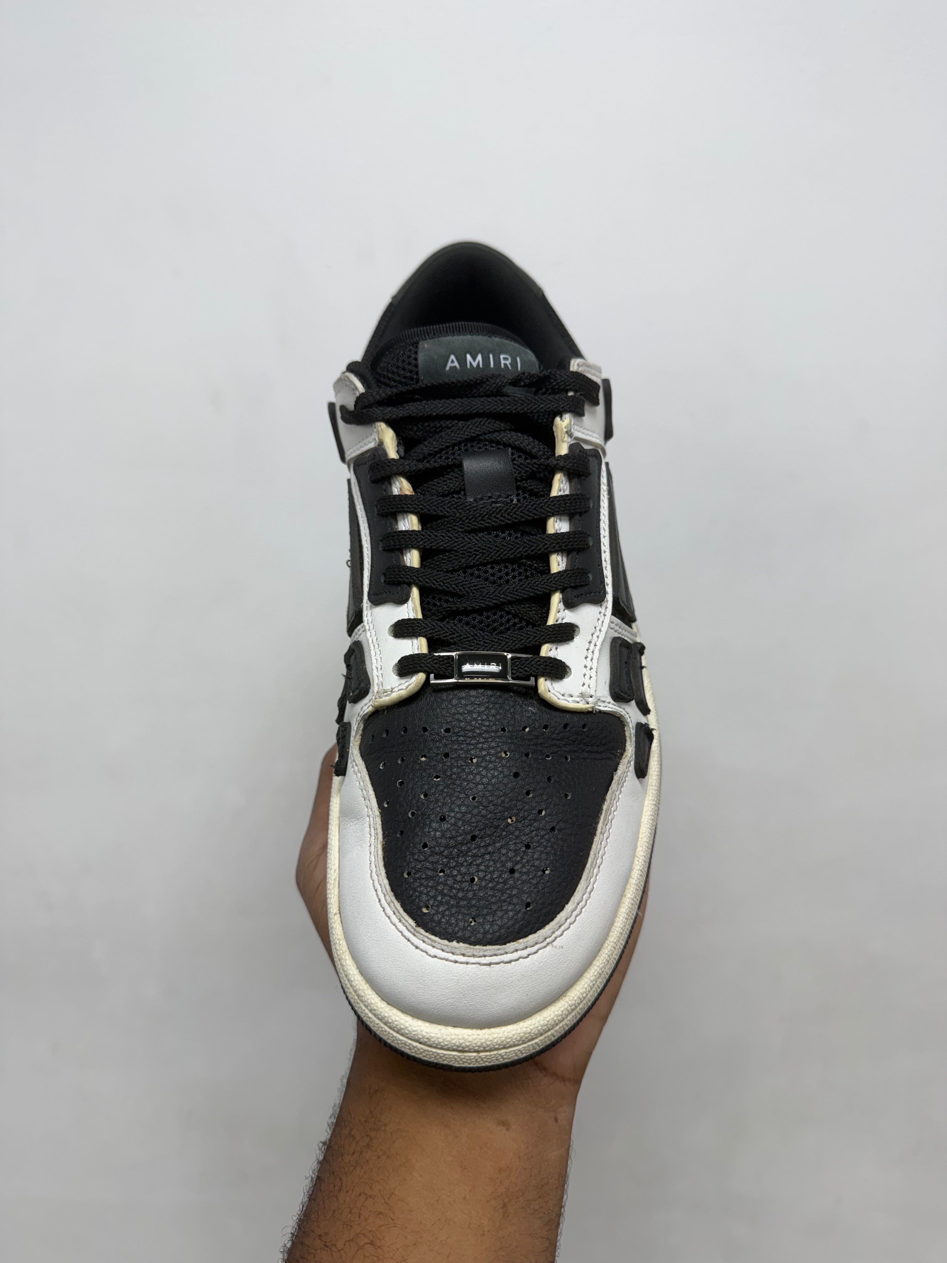 Amiri Black Mesh Skel Top Low Sneakers