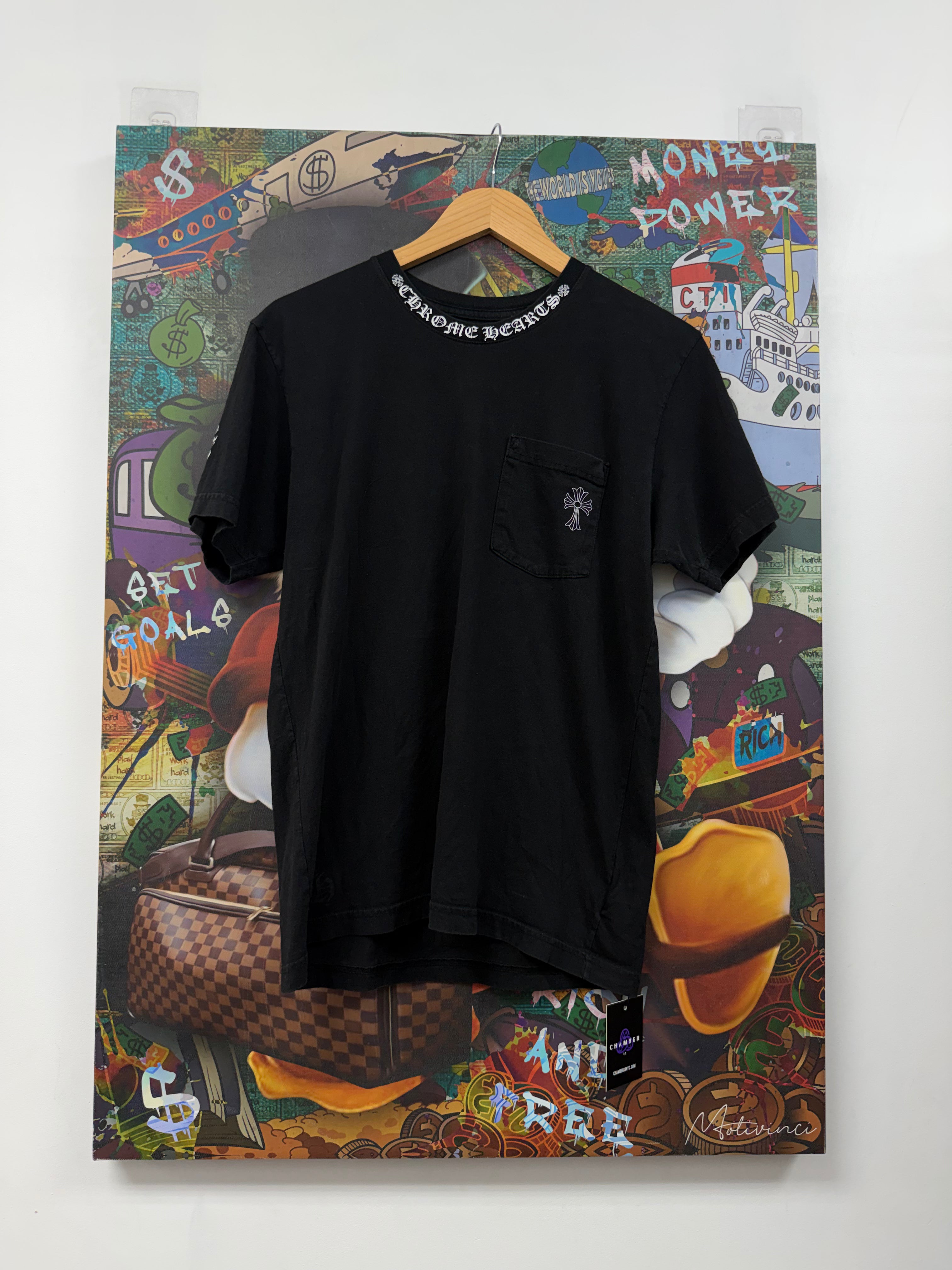 Chrome Hearts Black Circle Cross Tee