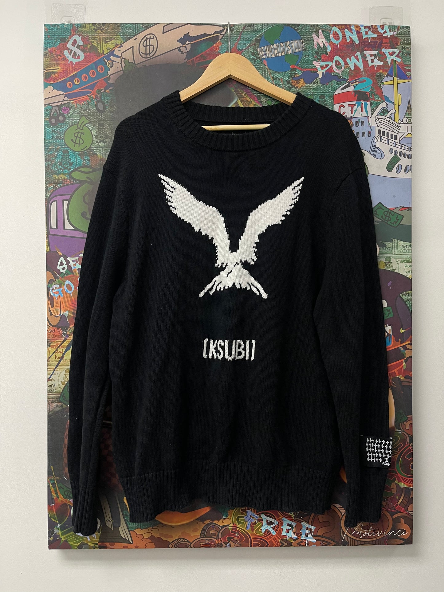 Ksubi Crewneck Black White Used