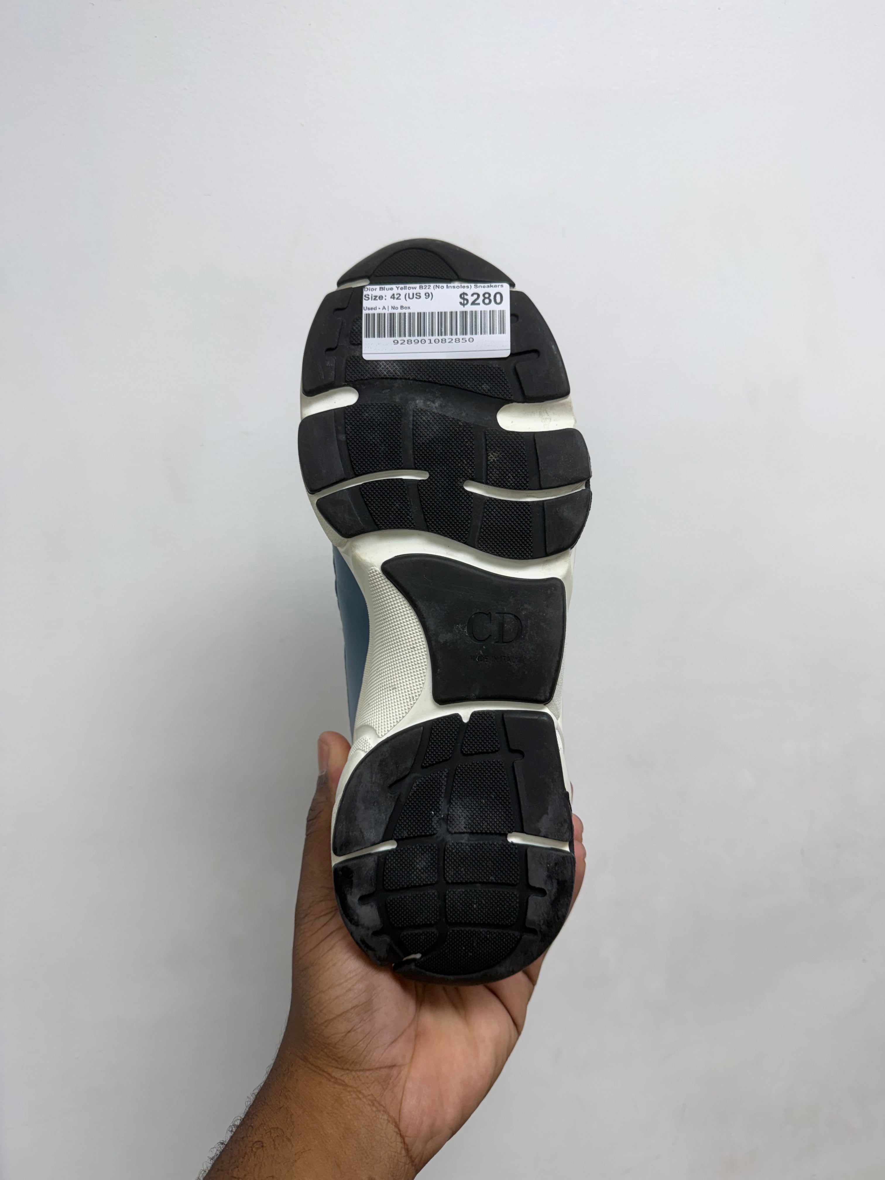 Dior Blue Yellow B22 (No Insoles) Sneakers