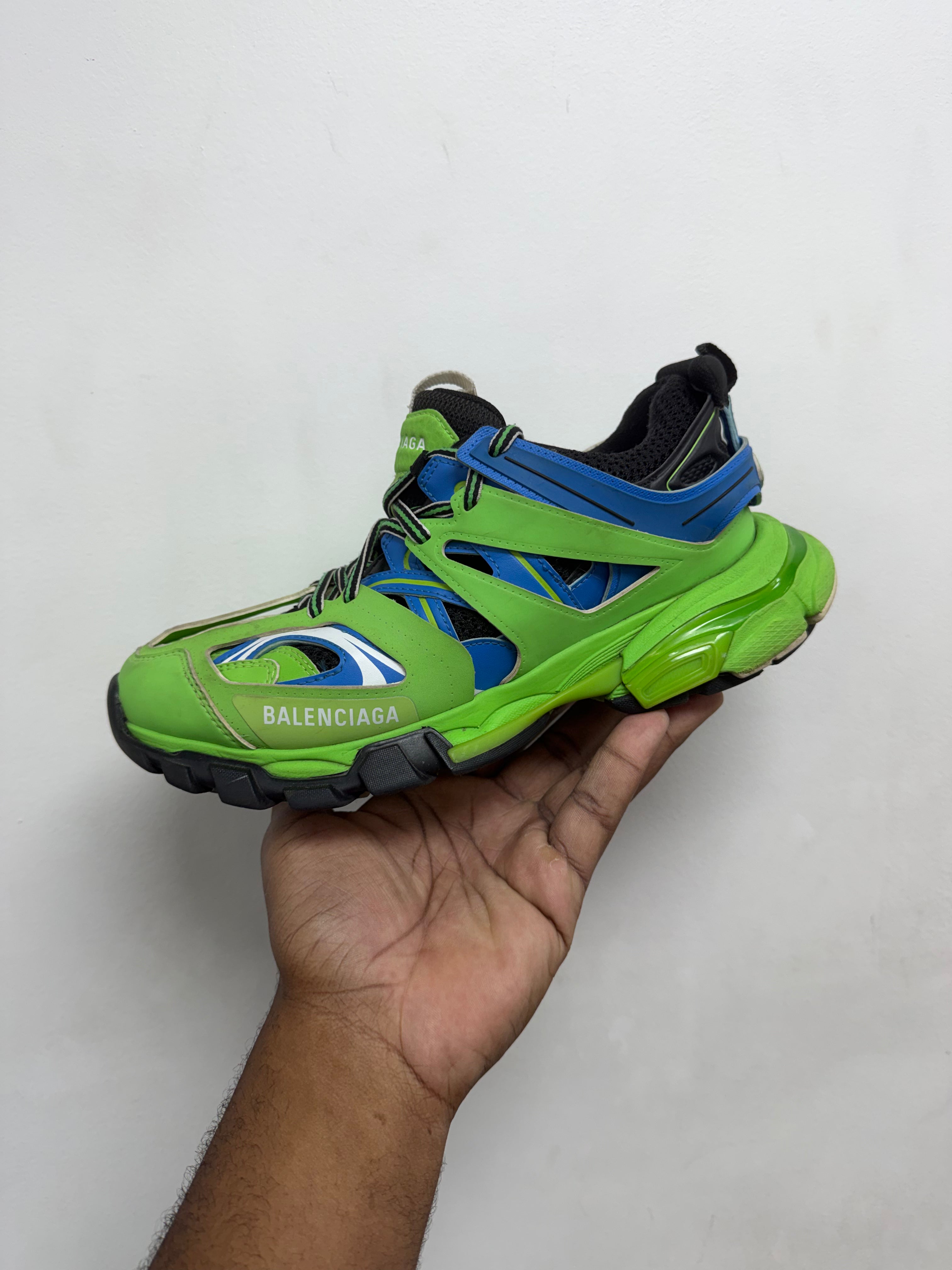 Balenciaga Blue Green Track Sneakers