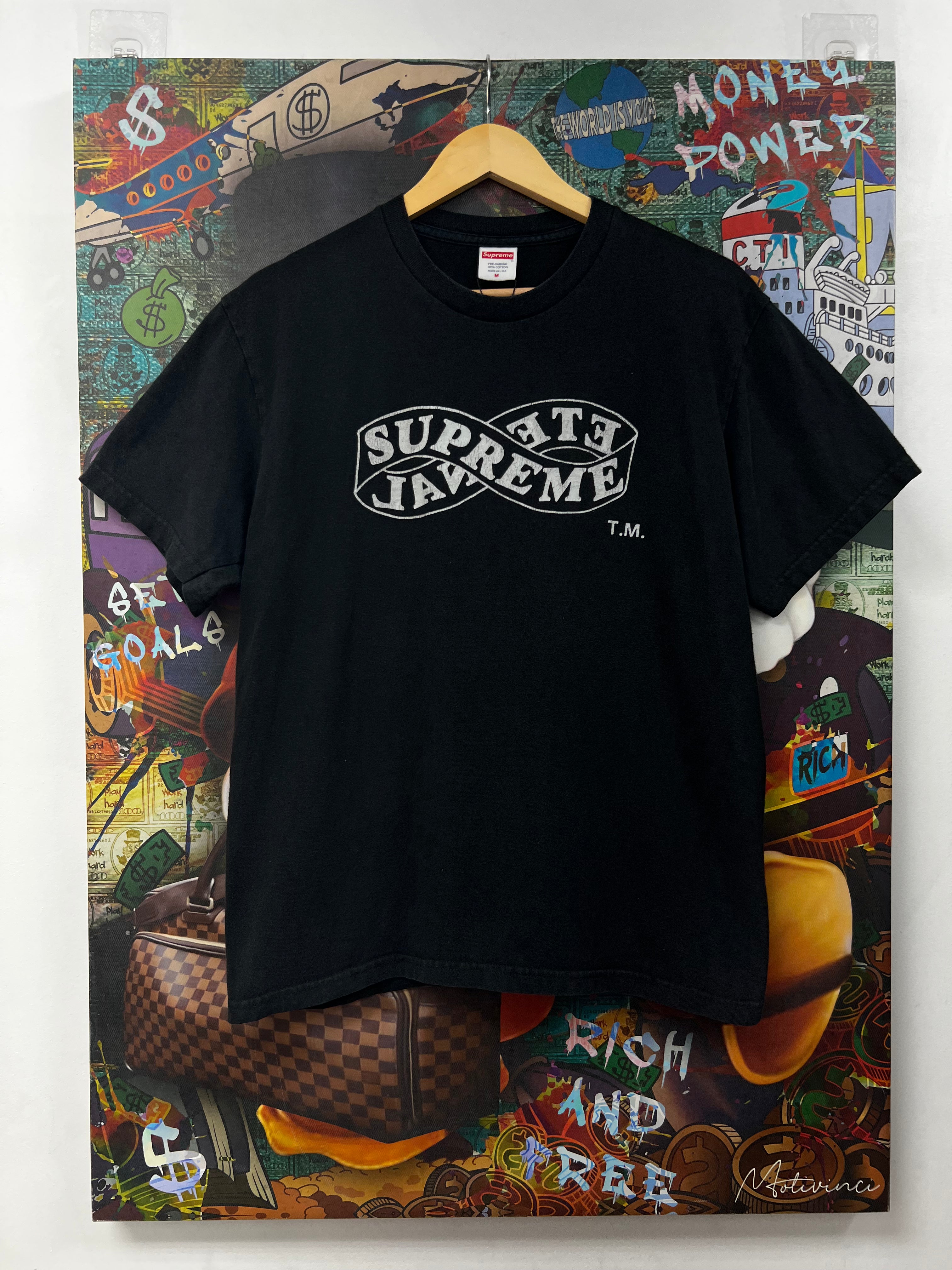 Supreme Silver Logo Tee