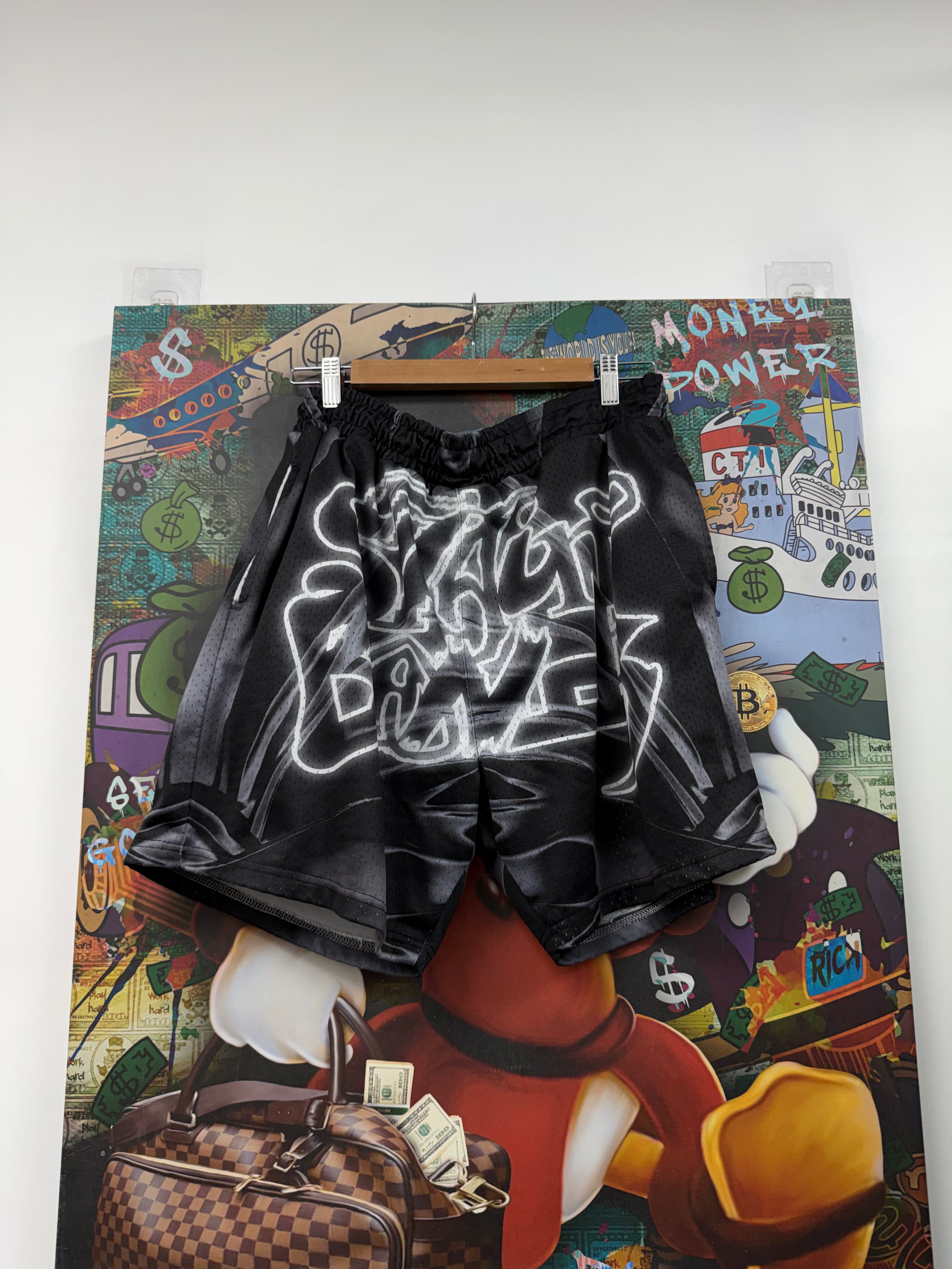 SB Studios Black White Shorts