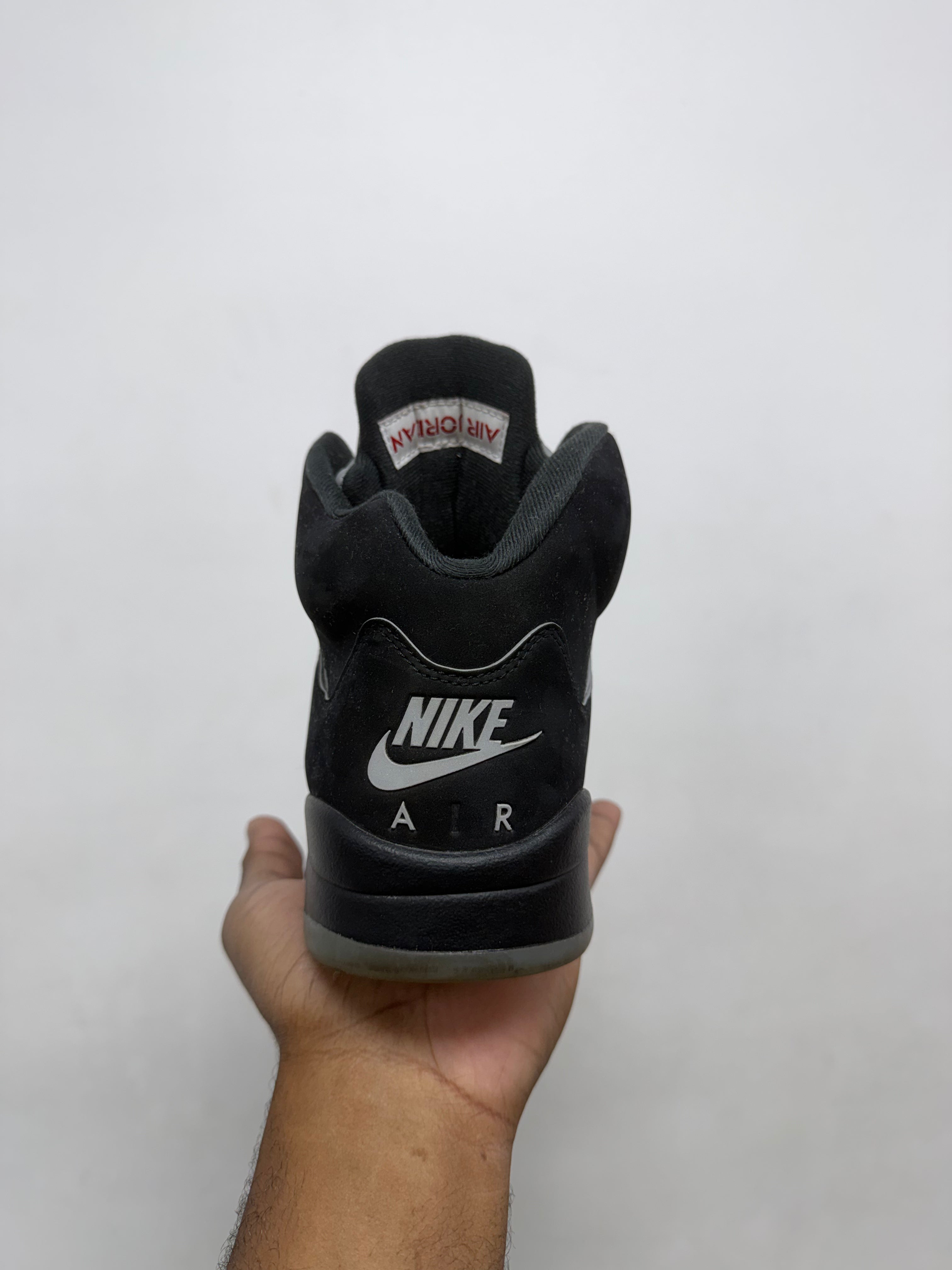 Jordan 5 Black Metallic Sneakers