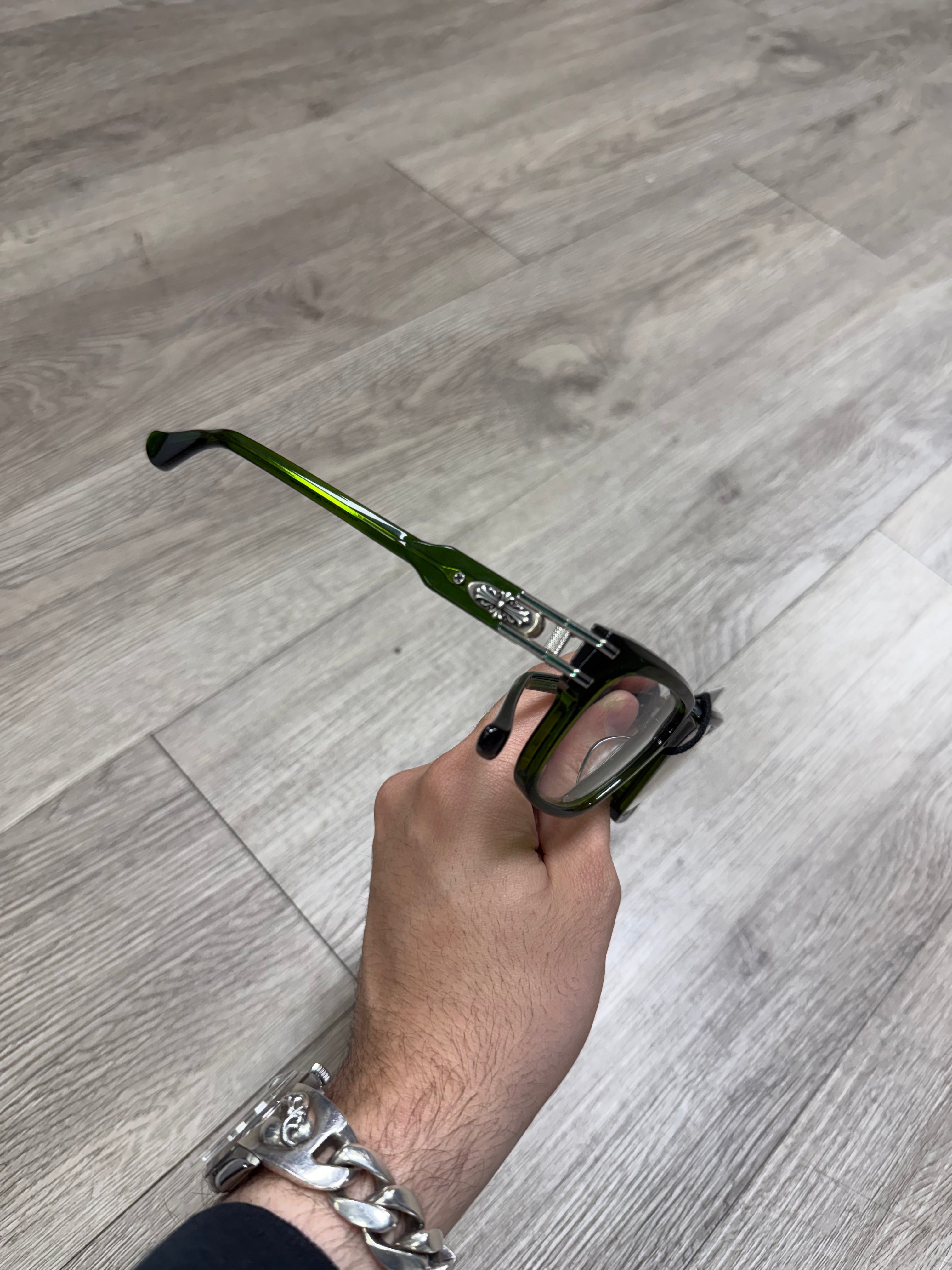 Chrome Hearts Green Buldge Glasses