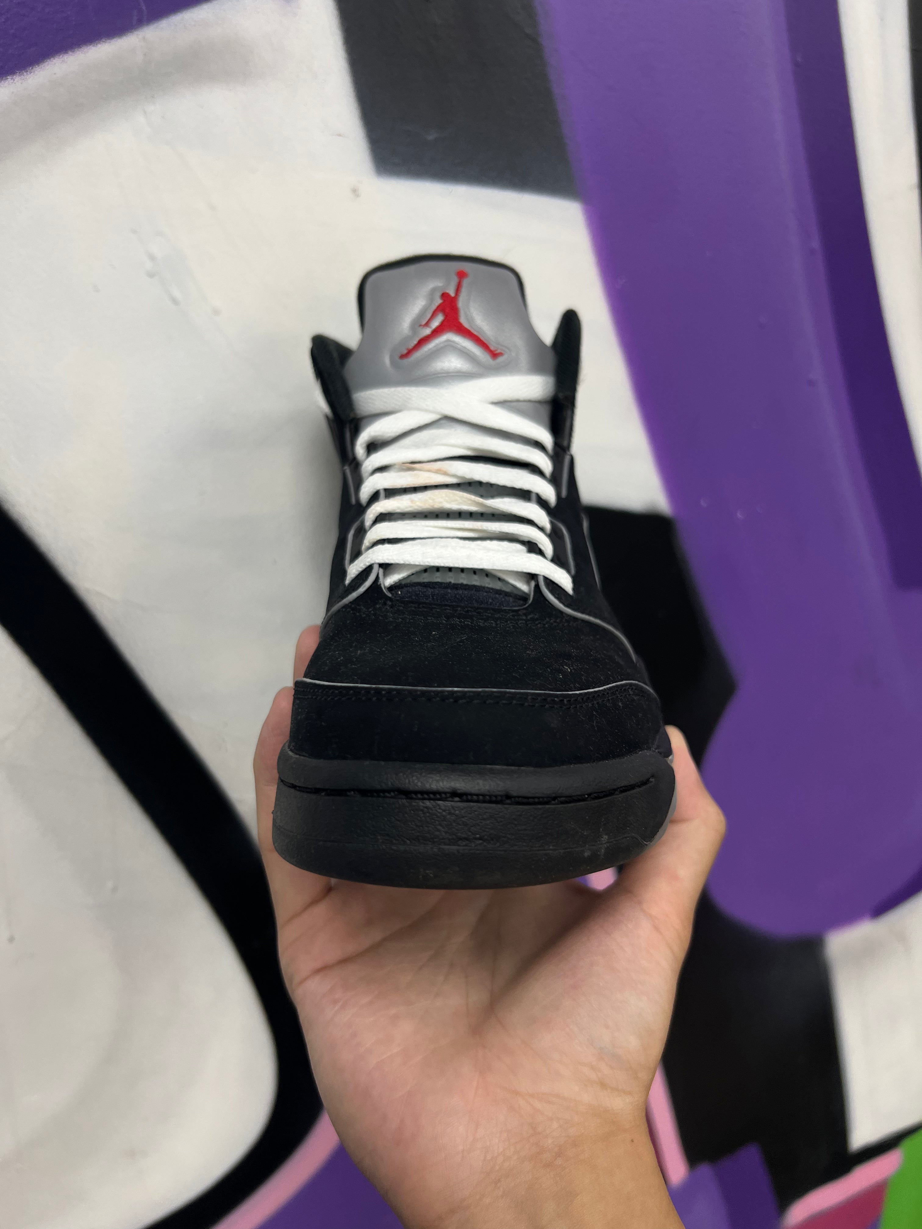 Jordan 5 Black Metallic Sneakers