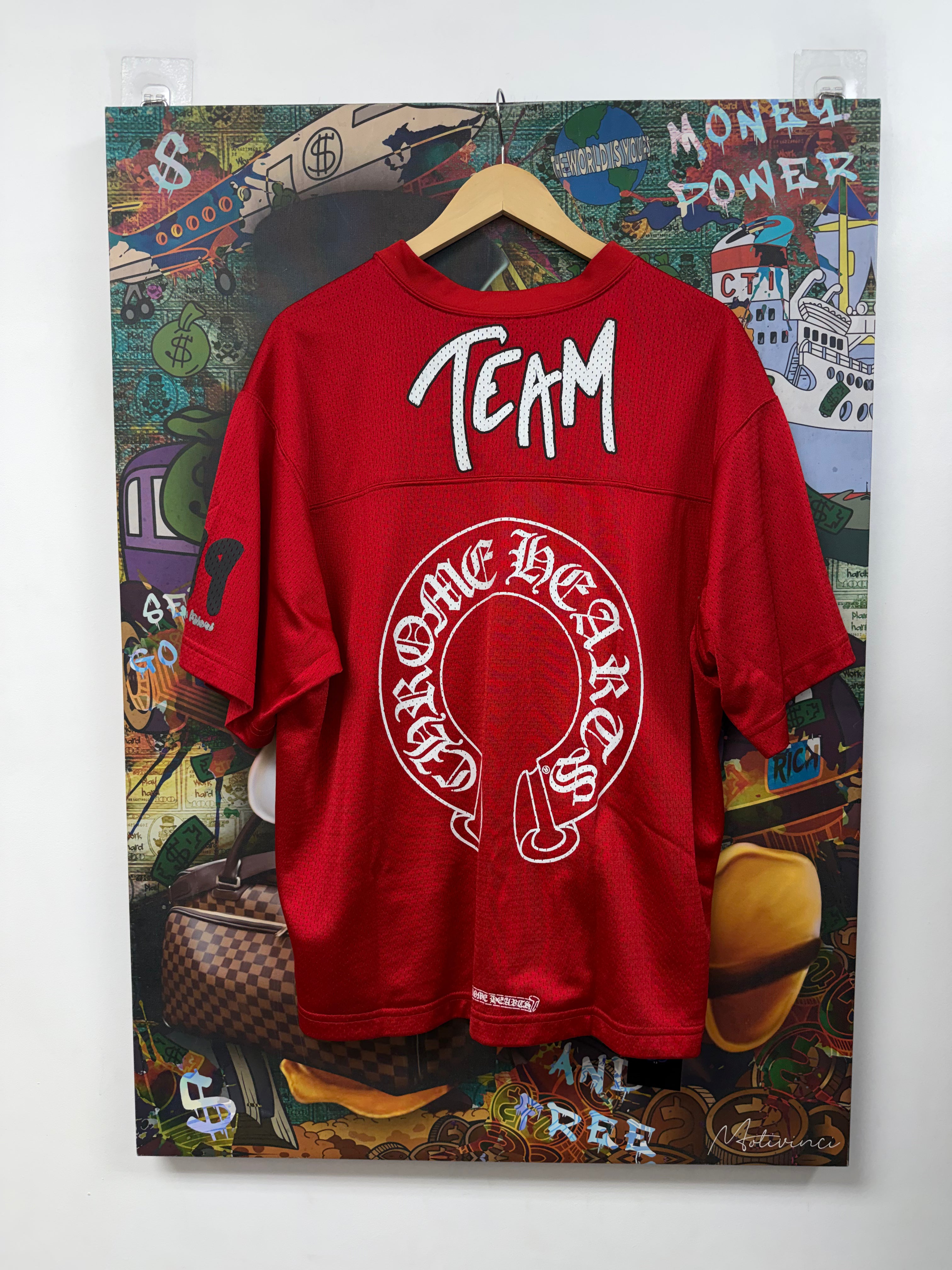 Chrome Hearts Matty Boy Red Form Mesh Jersey