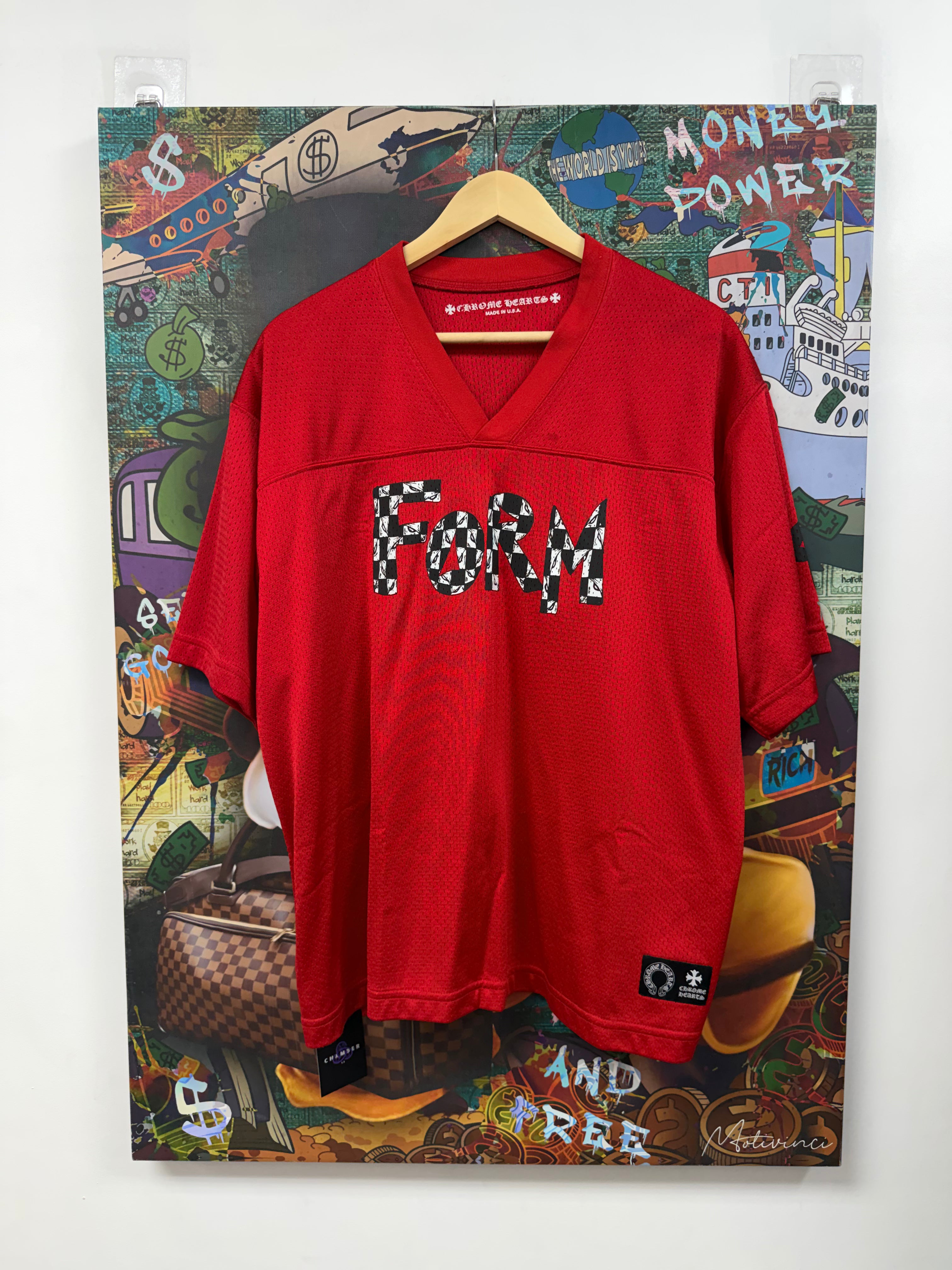 Chrome Hearts Matty Boy Red Form Mesh Jersey