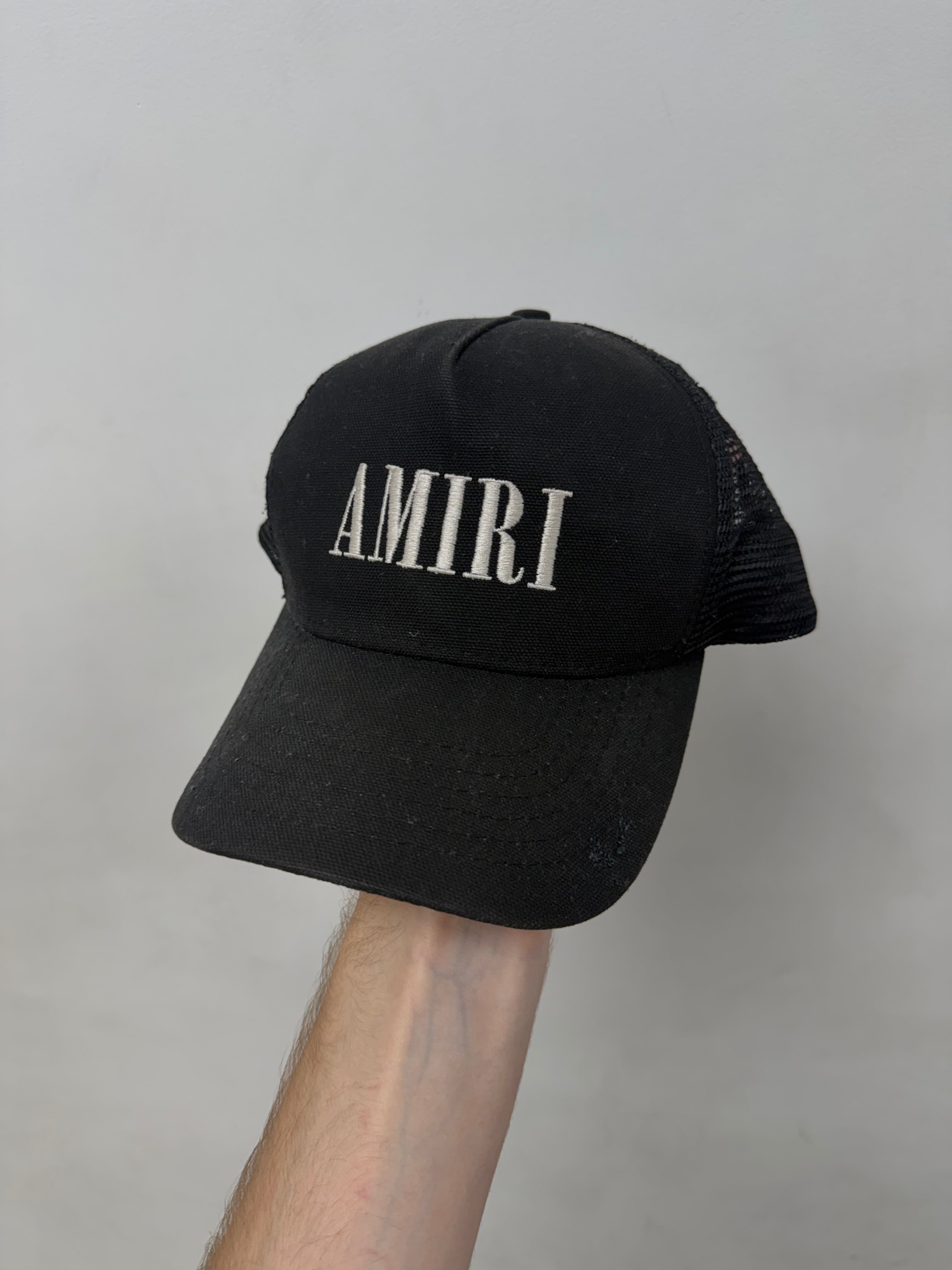 Amiri Black White Core Logo Hat