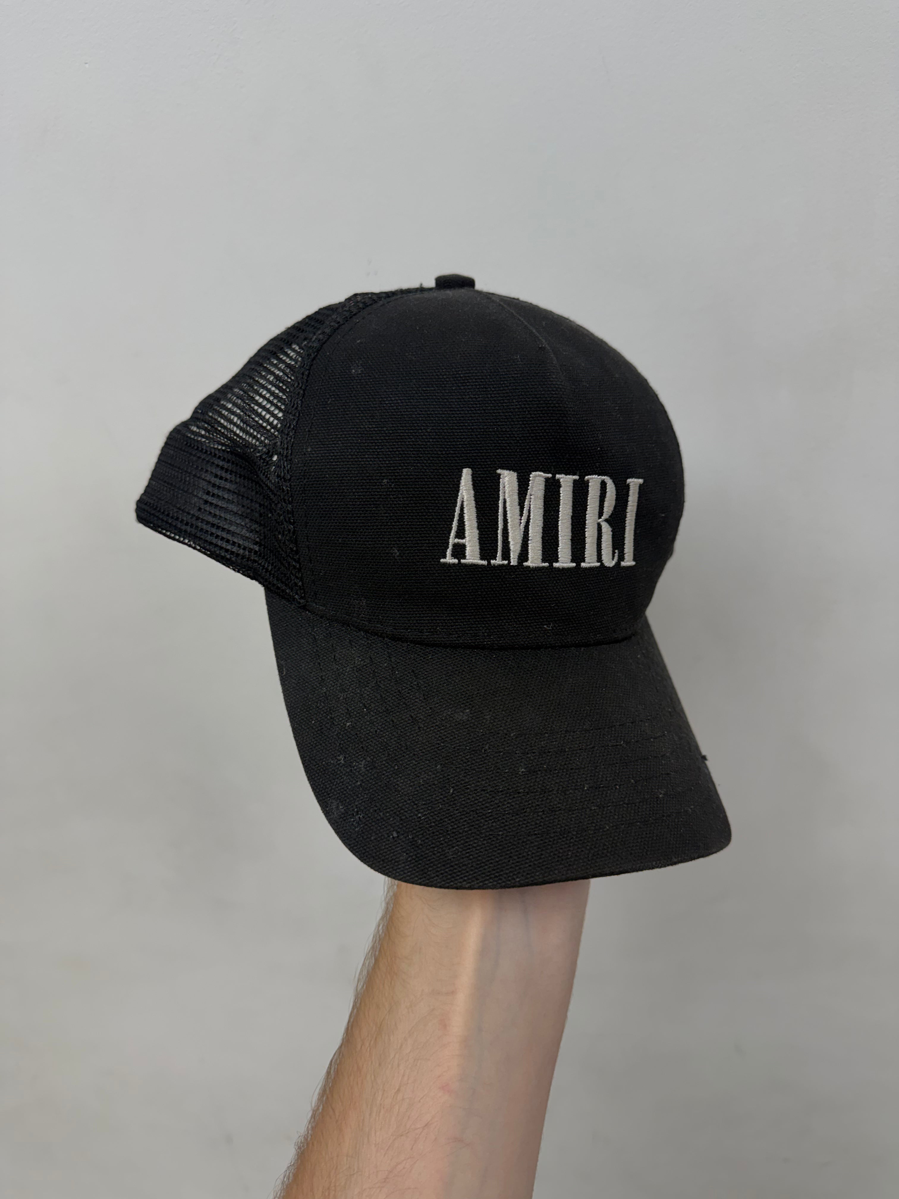 Amiri Black White Core Logo Hat