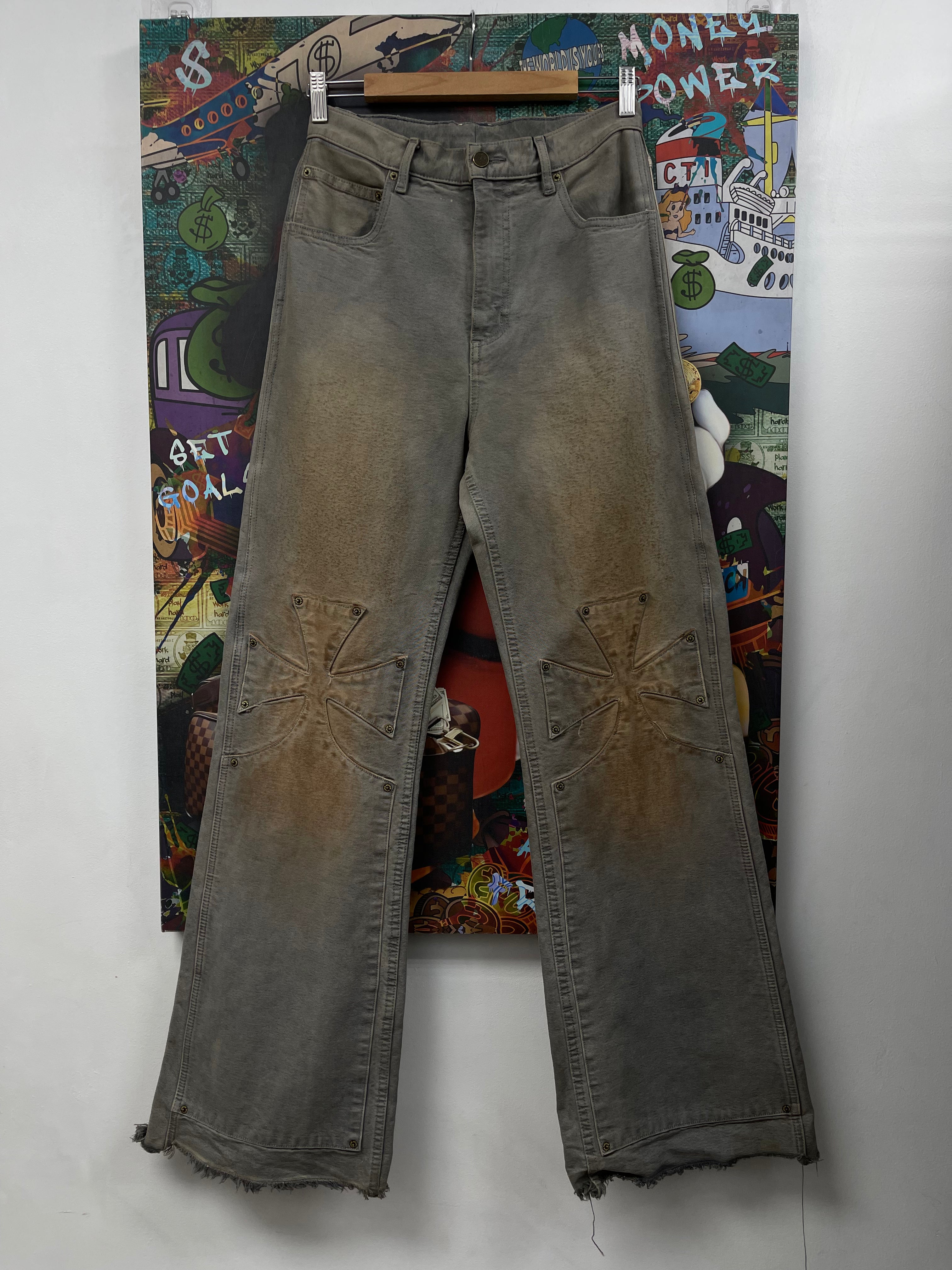 The Sekrit Saints Grey Vintage Wash (Altered Fits 30) Jeans